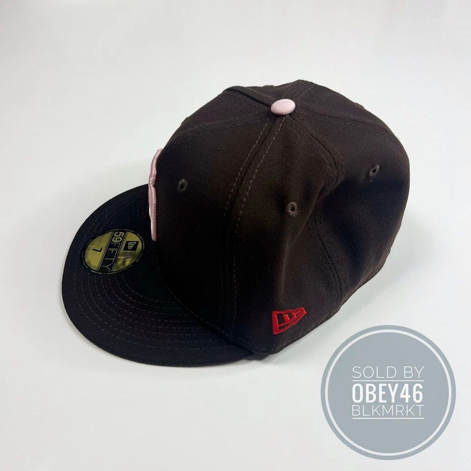 New Era New Era San Diego Padres Strawberry Chocolate Fitted Hat 7 Size ONE SIZE - 2 Thumbnail