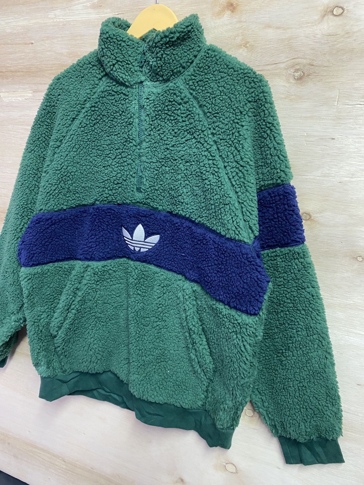 Adidas Adidas fleece half zipper jacket Size US XL / EU 56 / 4 - 3 Thumbnail