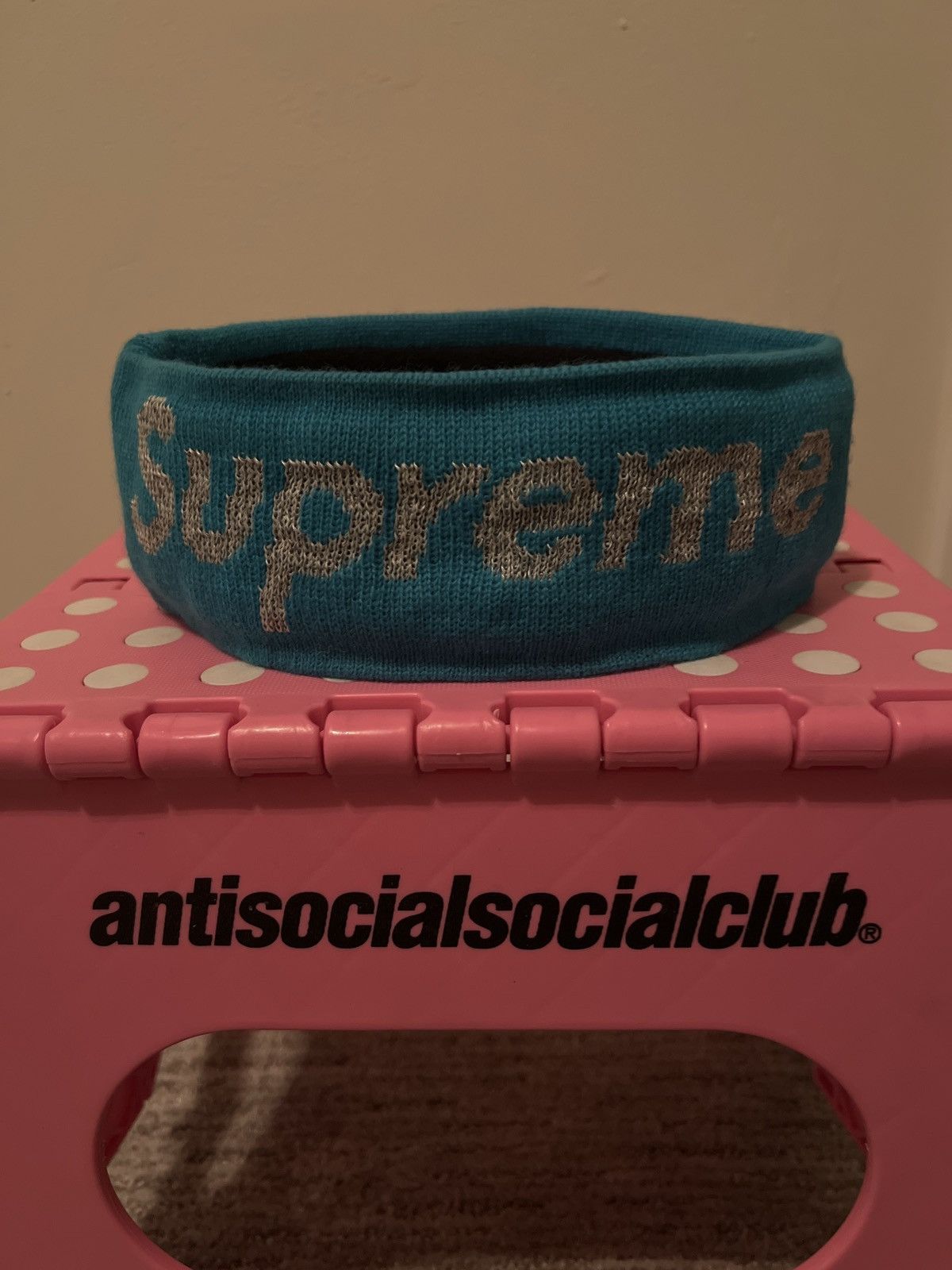 Supreme Supreme New Era Reflective logo headband Size ONE SIZE - 1 Thumbnail