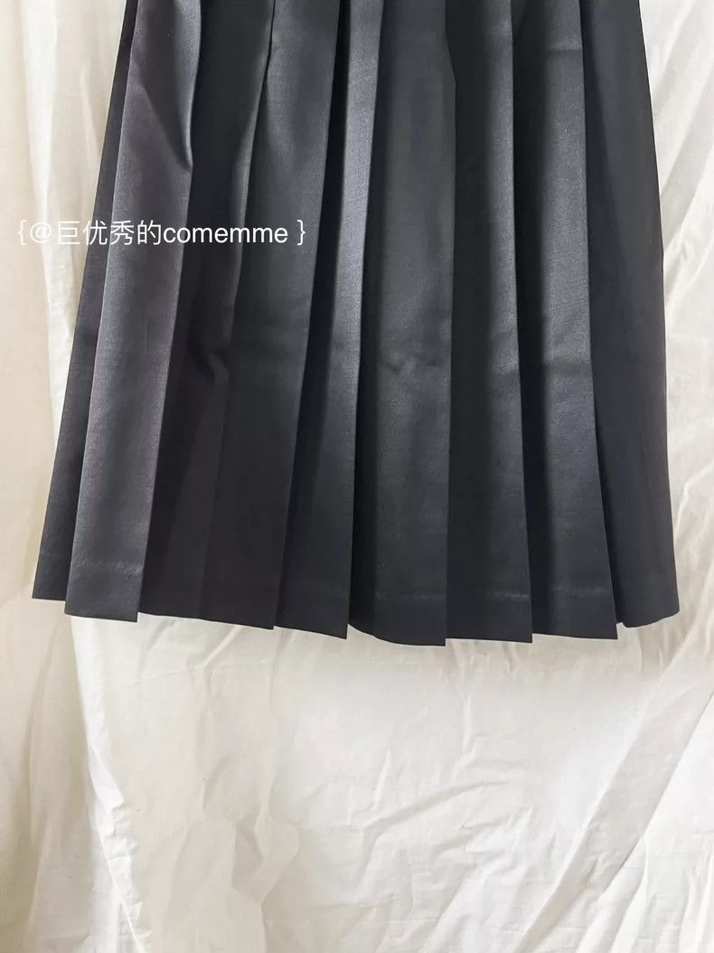 Comme des Garcons Comme des Garcons size XS Black silk satin glossy drawstri Size 23" - 3 Thumbnail