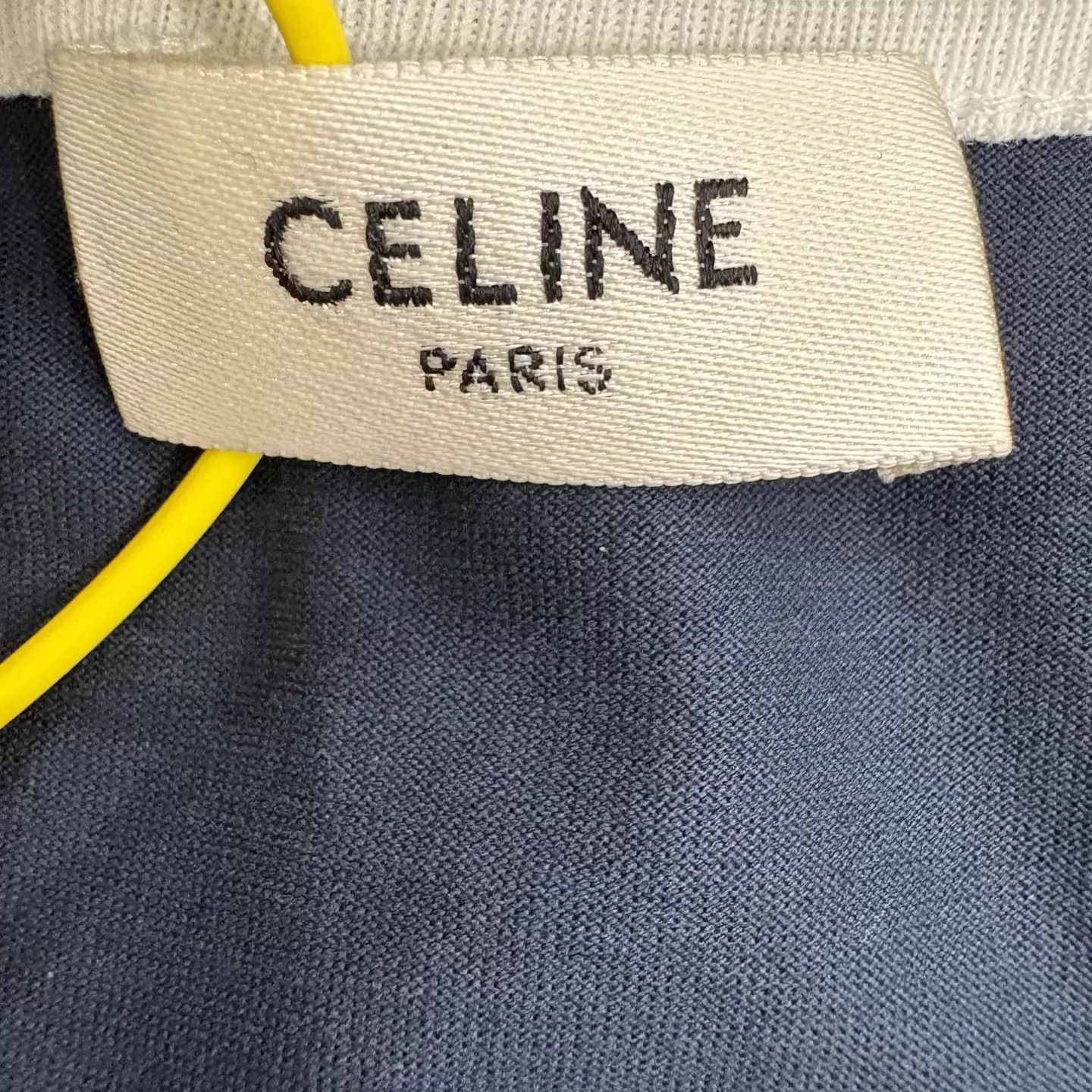 Celine Celine Navy Colorblock Logo Tank Top L New Size L / US 10 / IT 46 - 3 Thumbnail
