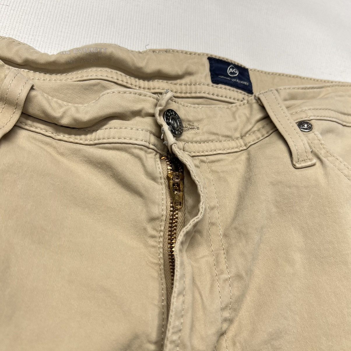 AG Adriano Goldschmied AG Adriano Goldschmied Pants Khaki Everett Slim Straight Size US 36 / EU 52 - 10 Thumbnail