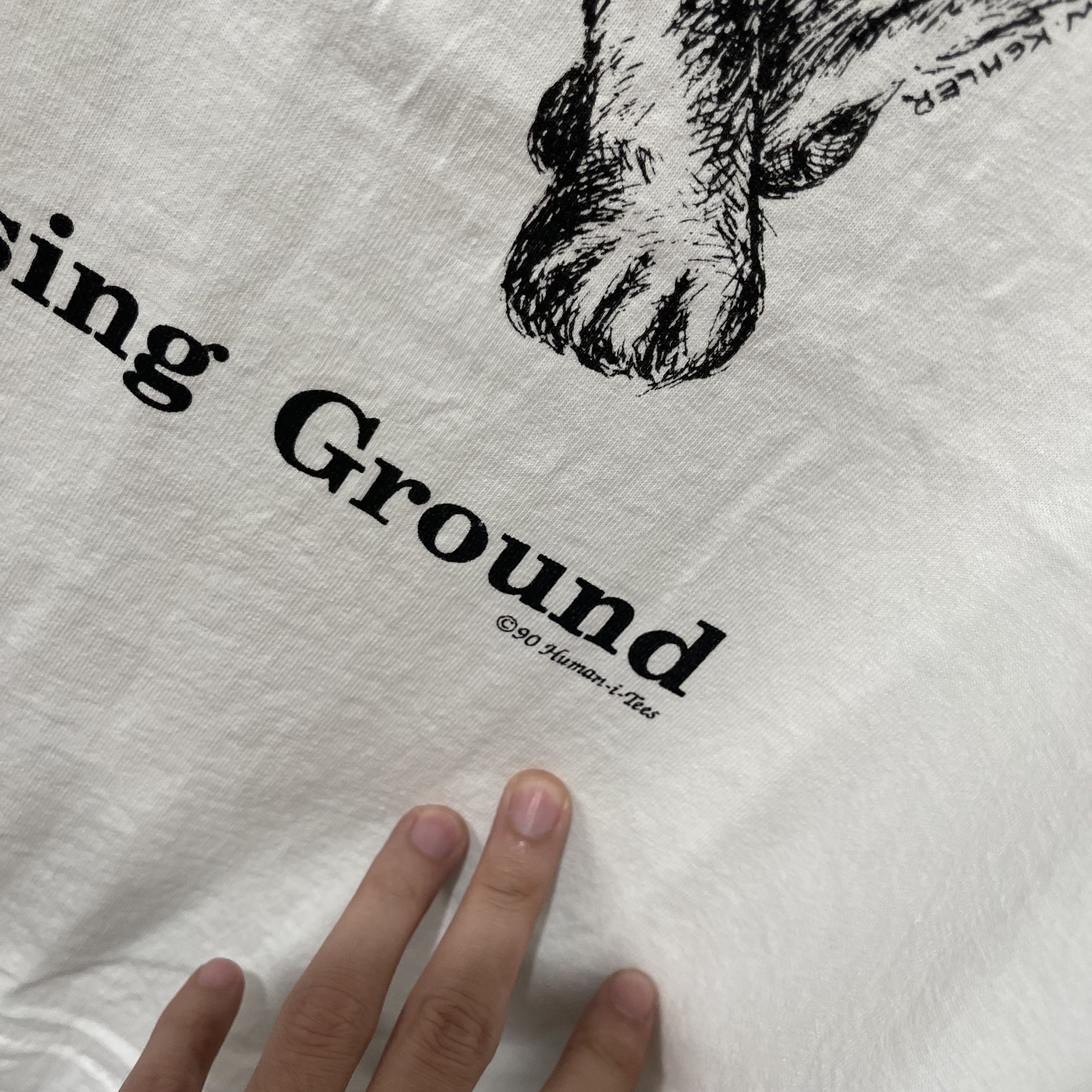 Vintage Vintage 90s Wolf Losing Ground T-Shirt Size US M / EU 48-50 / 2 - 3 Thumbnail