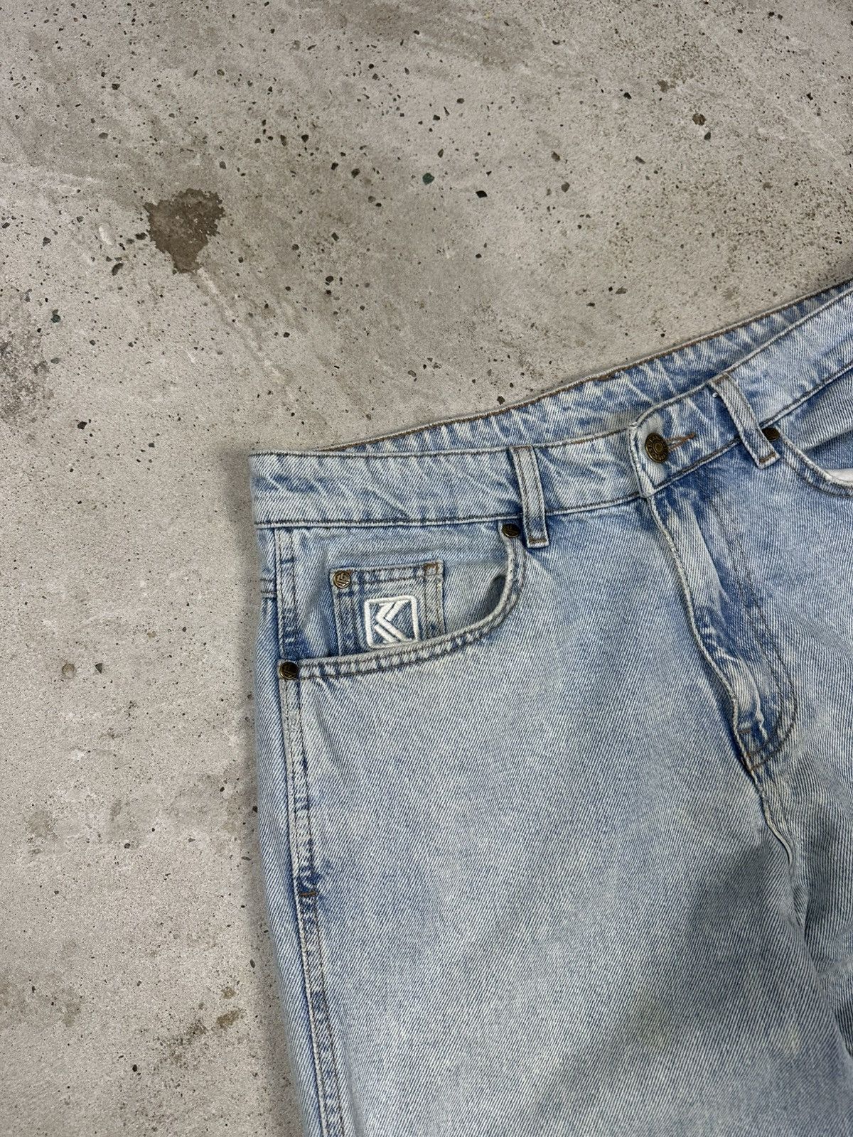 Karl Kani Vintage Y2K Karl Kani Carpenter Baggy Distressed Denim Pants Size US 31 - 10 Thumbnail