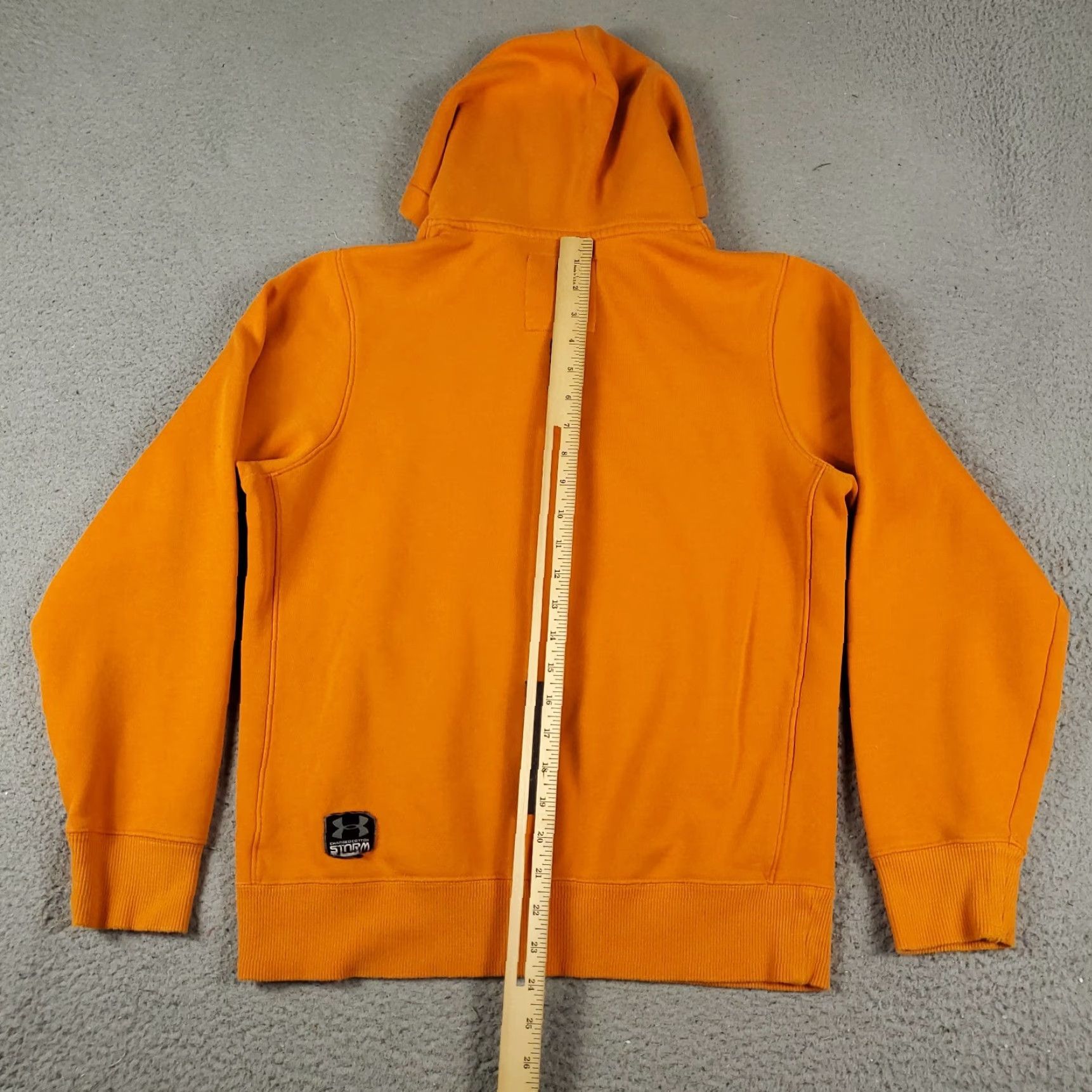 Under Armour Under Armour Hoodie Mens Small Orange Pullover Sweatshirt Mock Neck Adjustable Logo Casual Sweatshirt Size US S / EU 44-46 / 1 - 7 Thumbnail