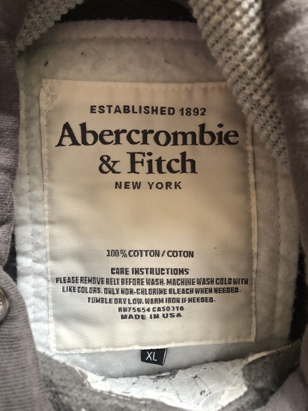 Abercrombie & Fitch ABERCOMBIE & FITCH NEW YORK VINTAGE HOODIE Size US XL / EU 56 / 4 - 3 Thumbnail