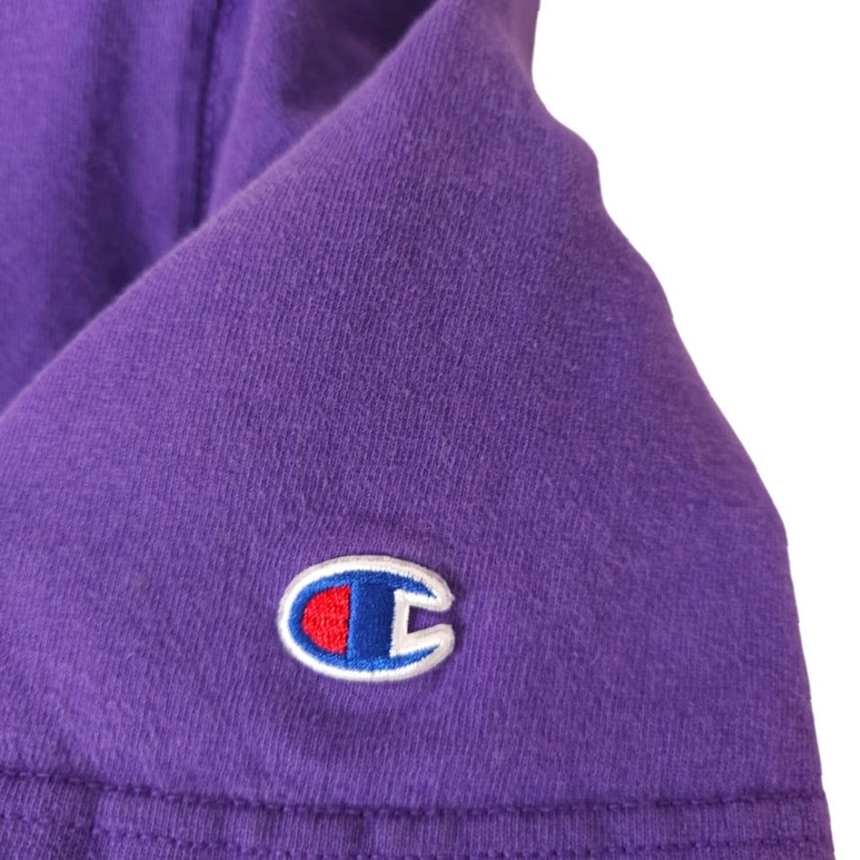Champion VINTAGE Champion Brand T Shirt Mens Size Medium Purple Y2K Spell Out Shirt Mens Purple Y2K Champion Brand Size US M / EU 48-50 / 2 - 5 Thumbnail