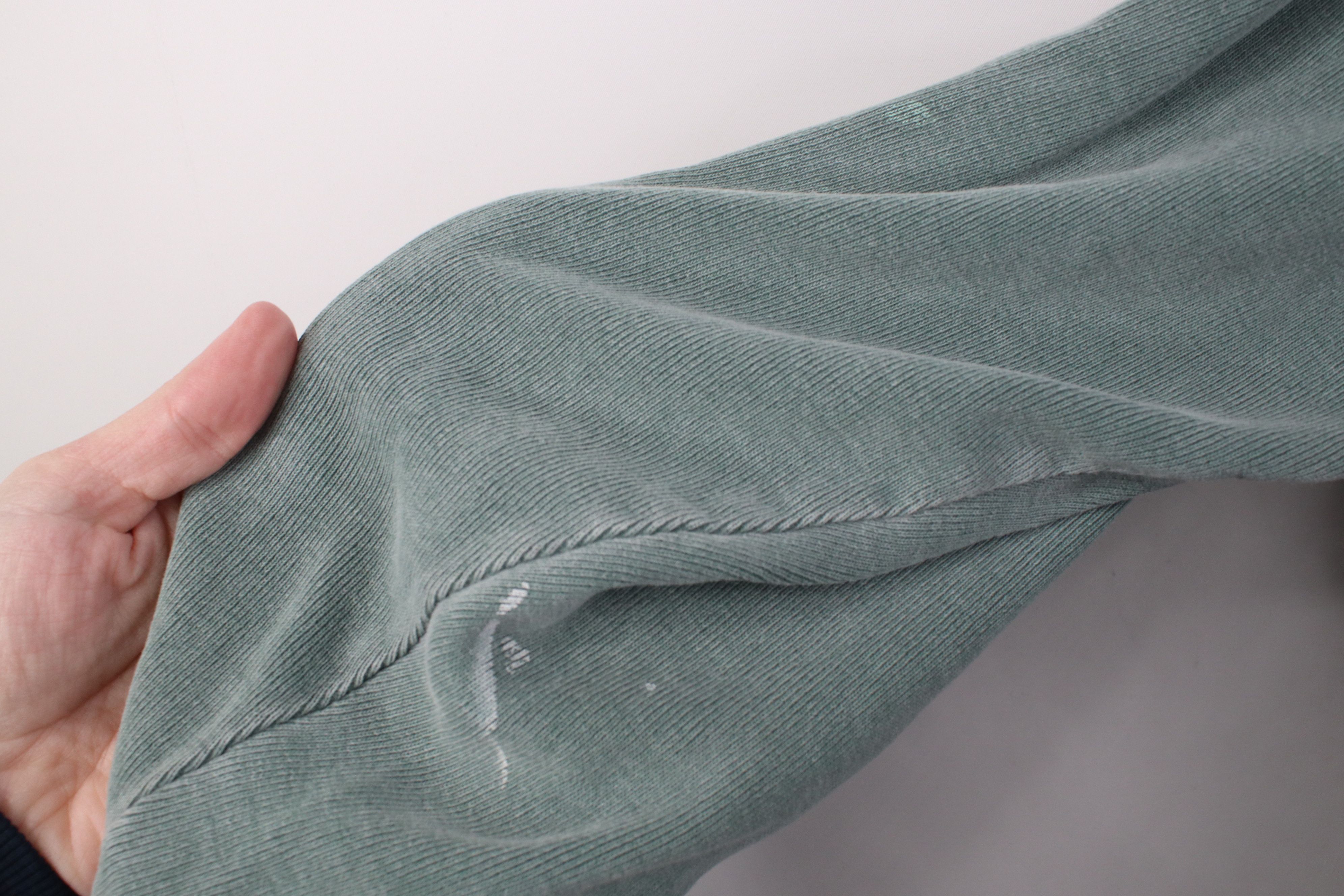 Vintage Vintage 90s Ribbed Knit Long Sleeve Henley T-Shirt Green Size US XL / EU 56 / 4 - 9 Thumbnail
