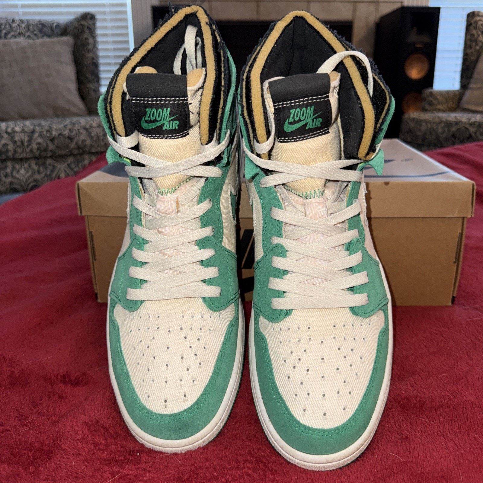 Jordan Brand Size 12 - Jordan 1 Zoom Comfort Stadium Green OG BOX Size US 12 / EU 45 - 5 Thumbnail