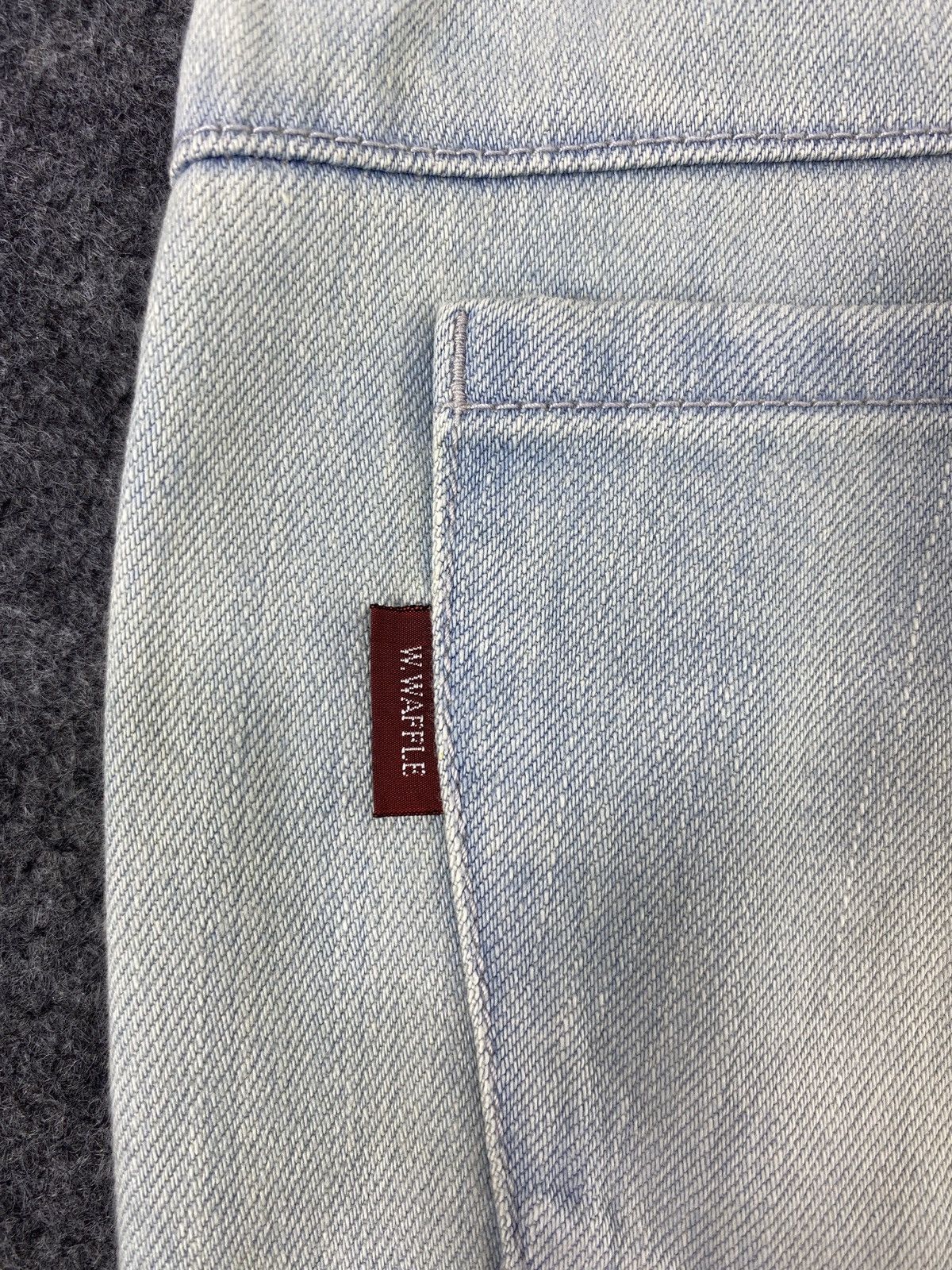 Japanese Brand × Jean Waffling Waffle Image+Create Artistic Jeans - J1126 Size US 30 / EU 46 - 12 Thumbnail