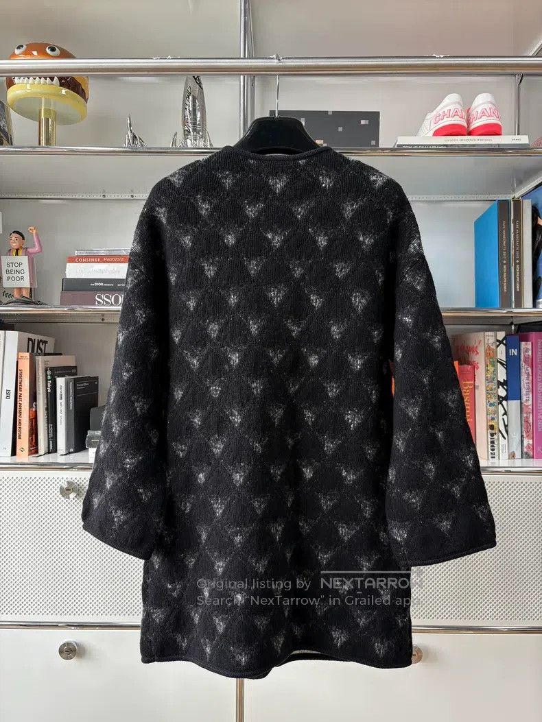 Chanel Chanel 21B black and gray snowflake cashmere medium and lo Size XXS / US 00 / IT 34 - 4 Thumbnail