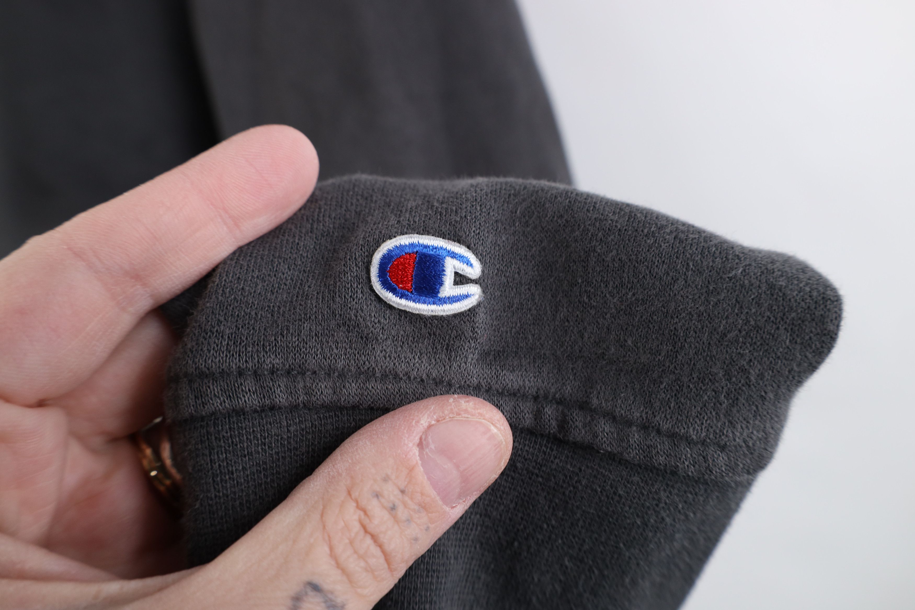 Champion Vintage Y2K Champion Spell Out Full Zip Hoodie Gray Size M / US 6-8 / IT 42-44 - 5 Thumbnail