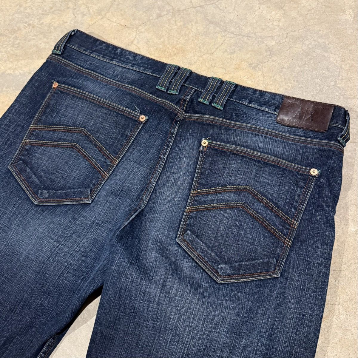 Armani Exchange Vintage 2000s Armani Exchange Faded Baggy Jeans ERD Grunge Size US 38 / EU 54 - 4 Thumbnail
