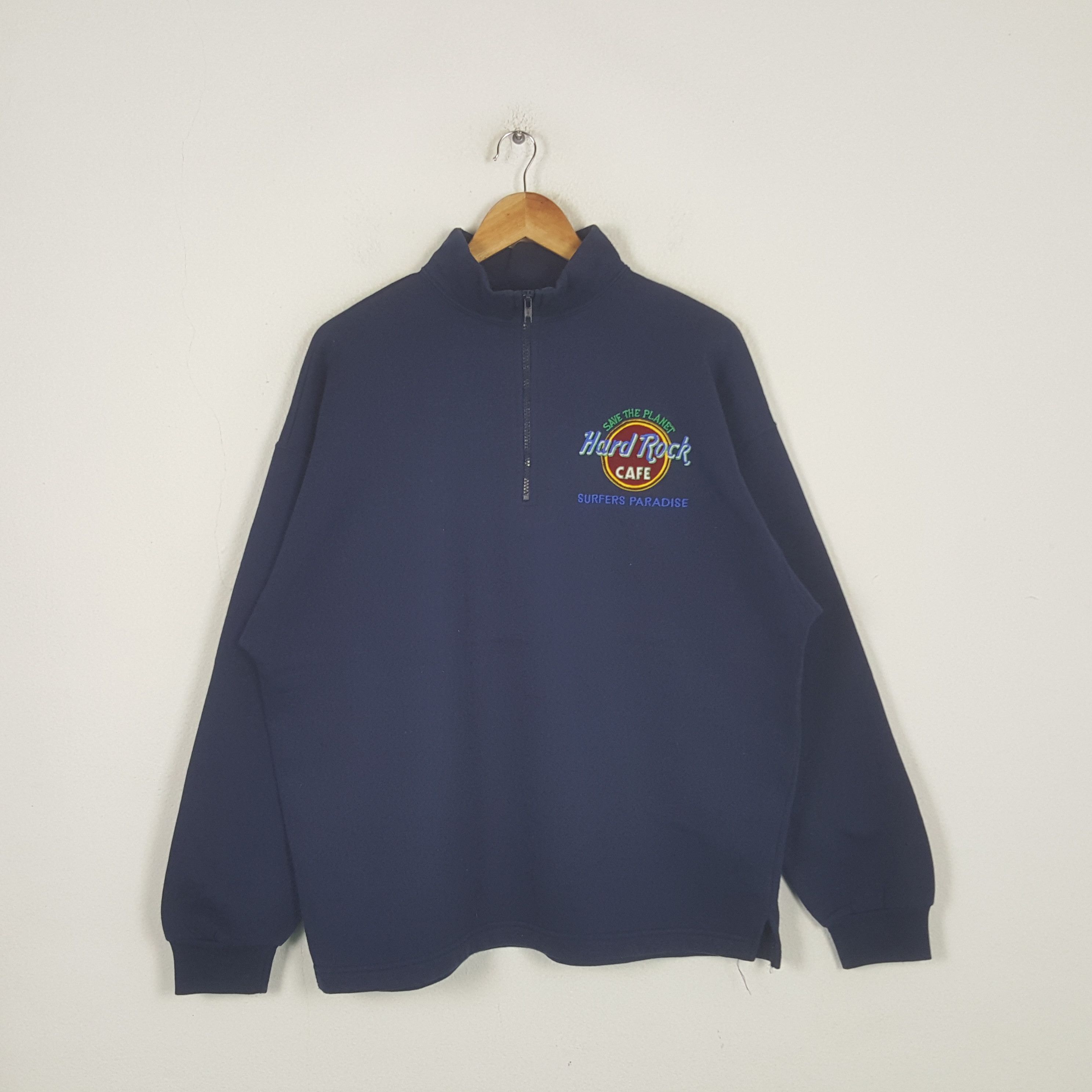 Vintage Hard Rock Cafe Half Zipper Sweatshirt RR1