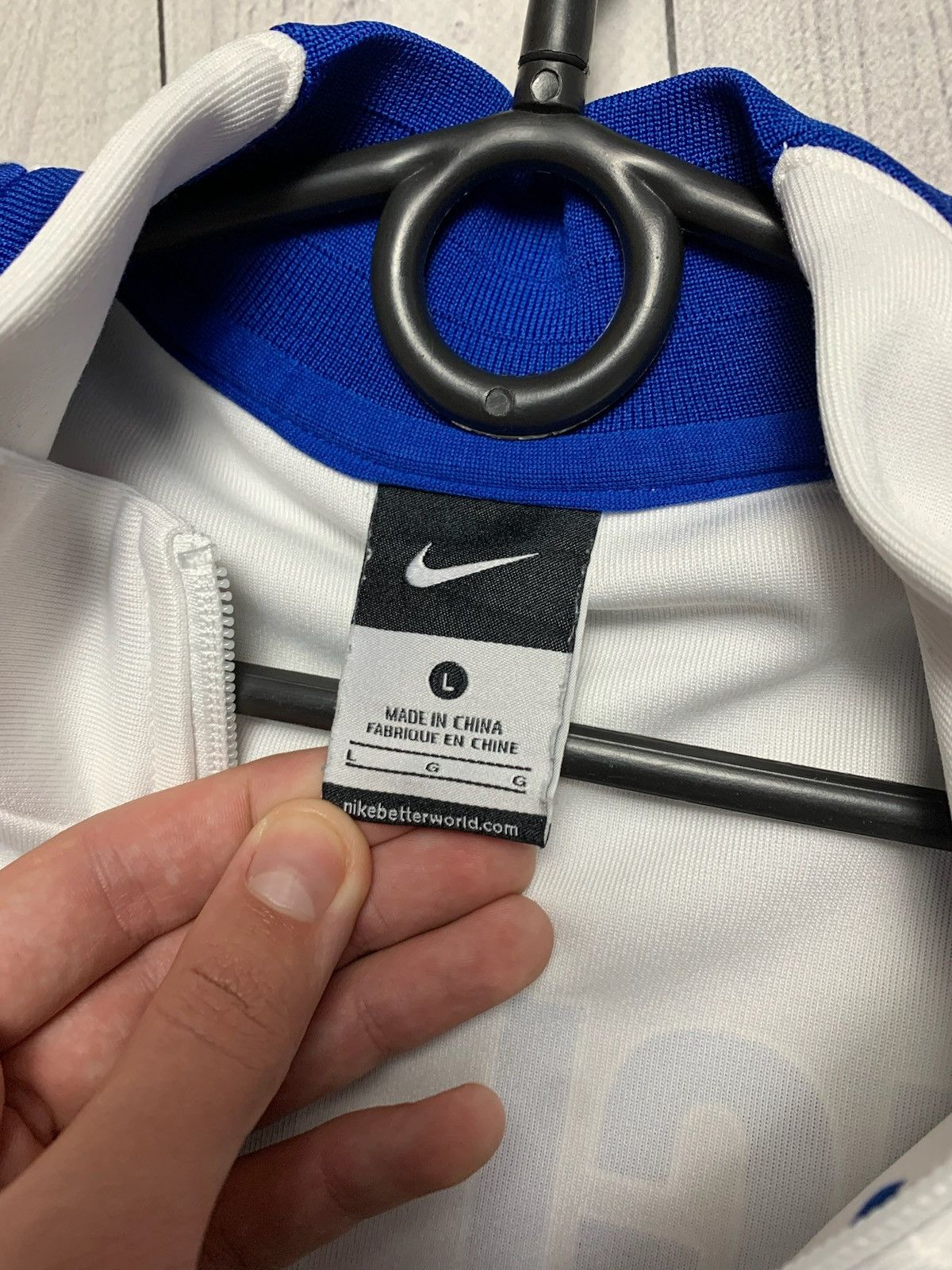 Nike × Vintage Vintage Nike England soccer track jacket L Size US L / EU 52-54 / 3 - 4 Thumbnail