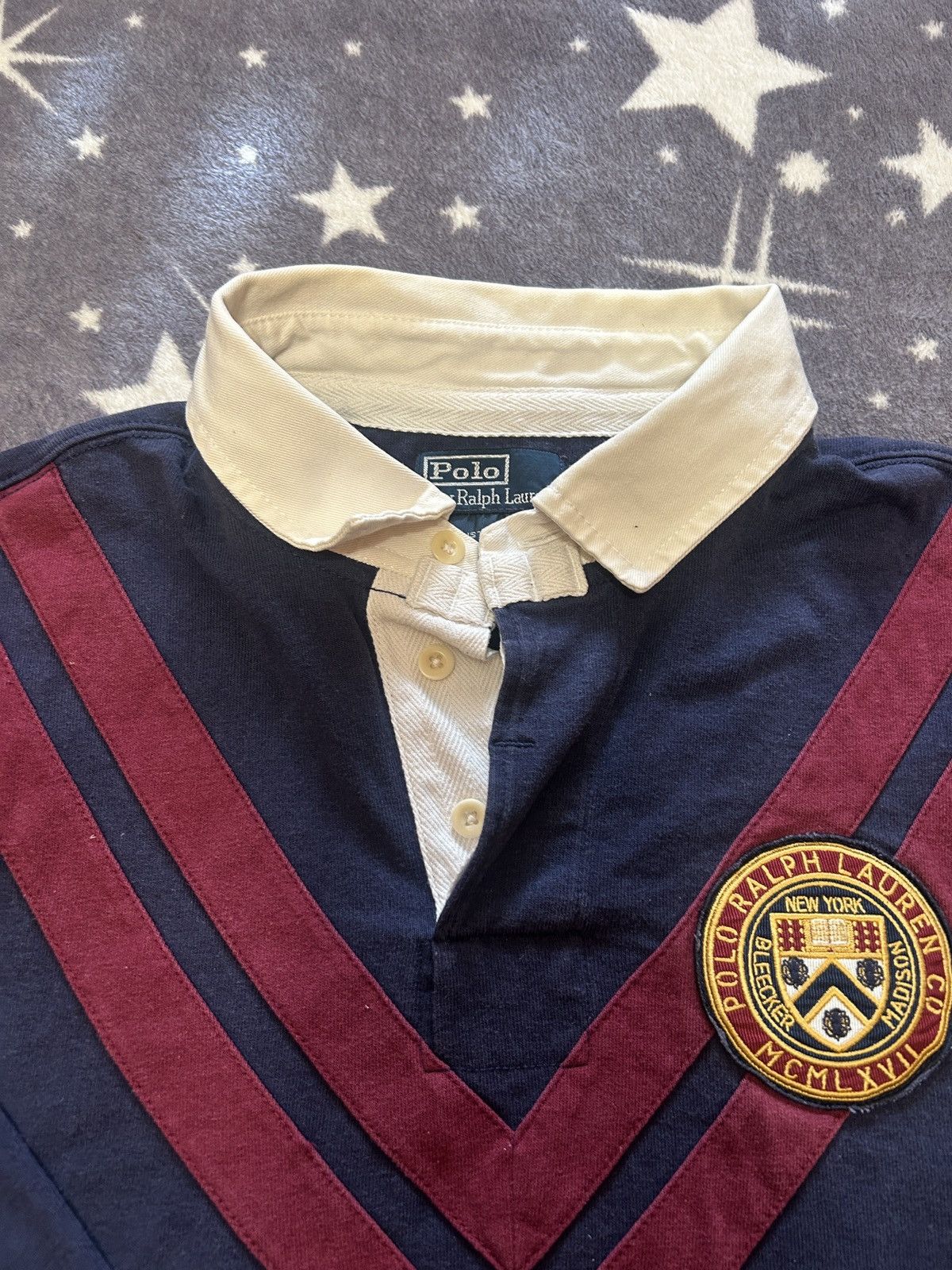 Polo Ralph Lauren VINTAGE Ralph Lauren Polo Rugby Madison Bleeker New York Size US L / EU 52-54 / 3 - 3 Thumbnail