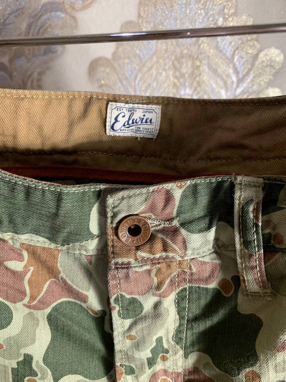 Edwin VINTAGE EDWIN CAMO DESIGNER PANTS JAPANESE BRAND Y2K 90s SK8 Size US 32 / EU 48 - 6 Thumbnail