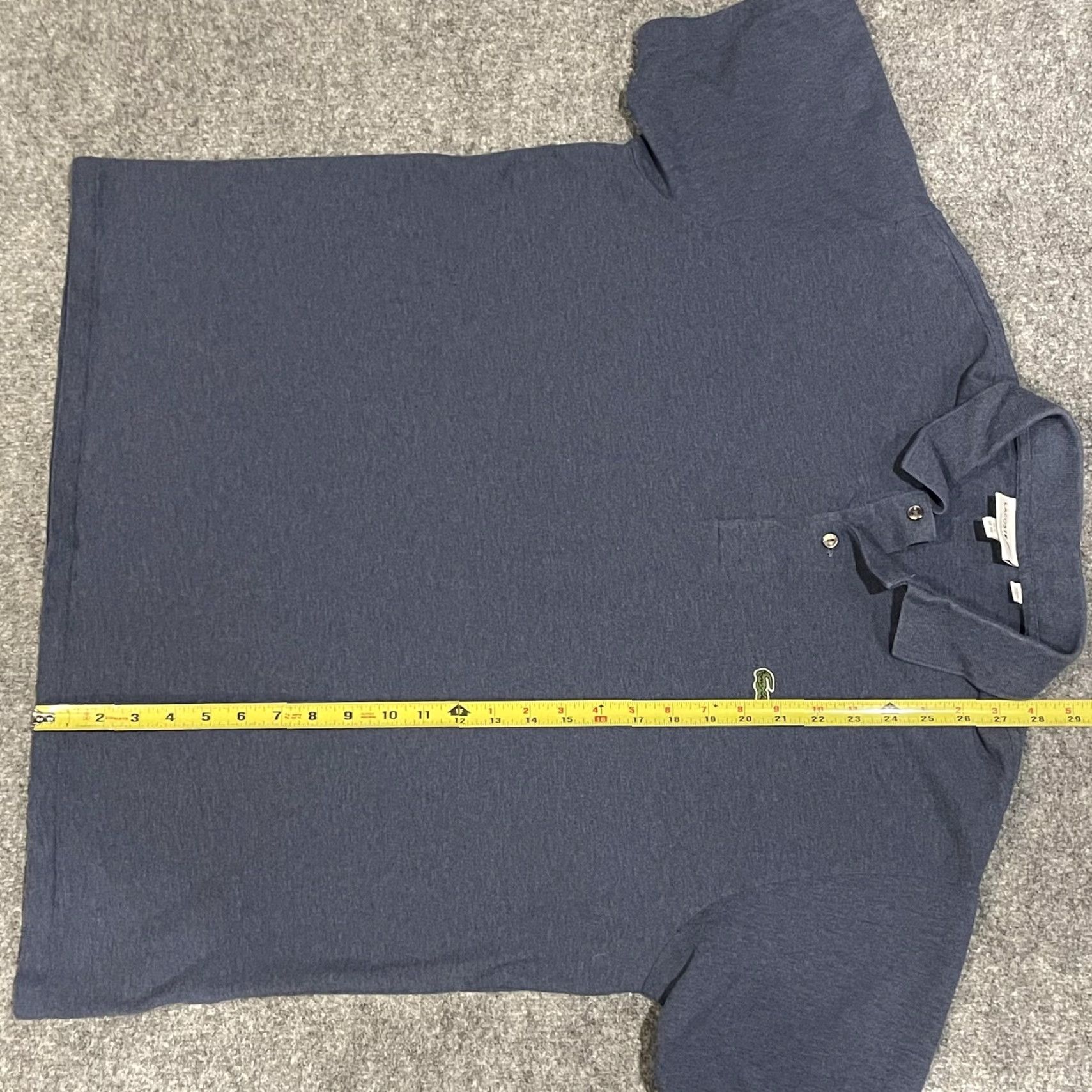 Lacoste Lacoste Polo Shirt Mens 3XL Blue Classic Fit Short Sleeve Logo Croc Lightweight Knit Peru Made Size US XXL / EU 58 / 5 - 8 Thumbnail