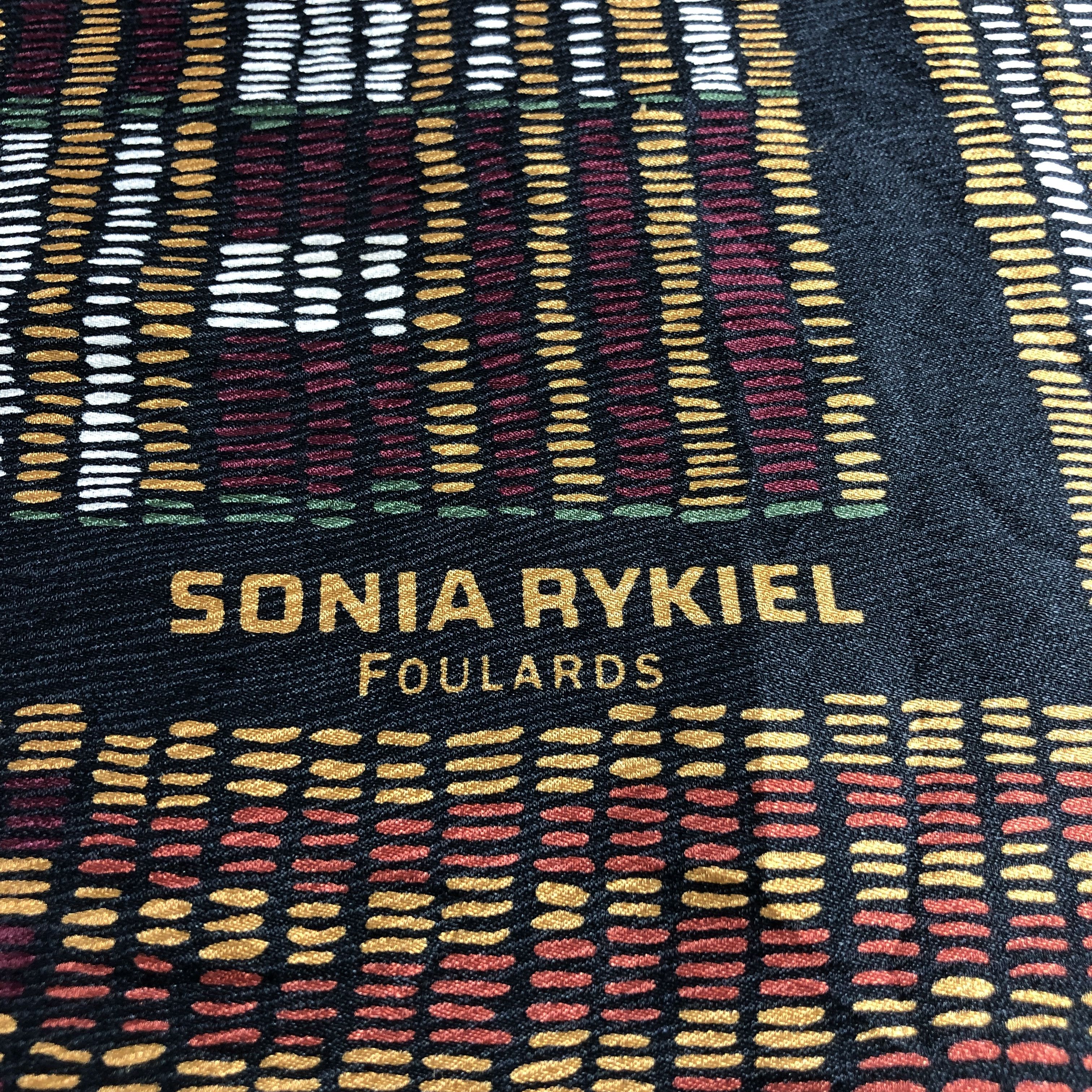 Sonia Rykiel Vintage Sonia Rykiel Abstract Silk Scarf M1305 Size ONE SIZE - 4 Thumbnail