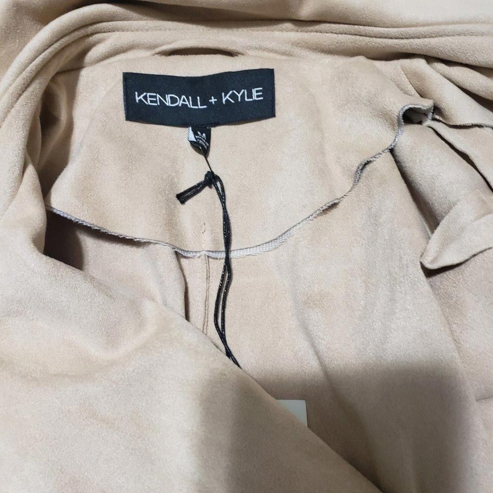 Kendall And Kylie CT818a Kendall + Kylie NWT Beige Faux Suede Trench JAcket M Size M / US 6-8 / IT 42-44 - 8 Thumbnail