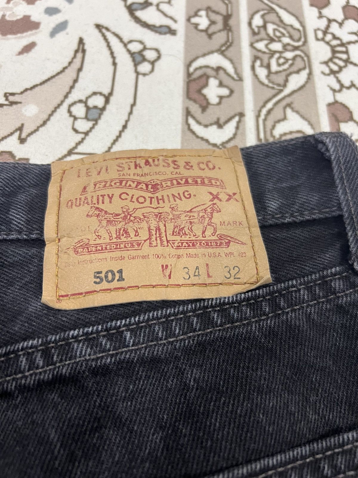 Levi's Vintage Clothing Vintage 1999 Levis 501 Raw Hem Distressed Denim Tears Jorts Size US 33 - 5 Thumbnail