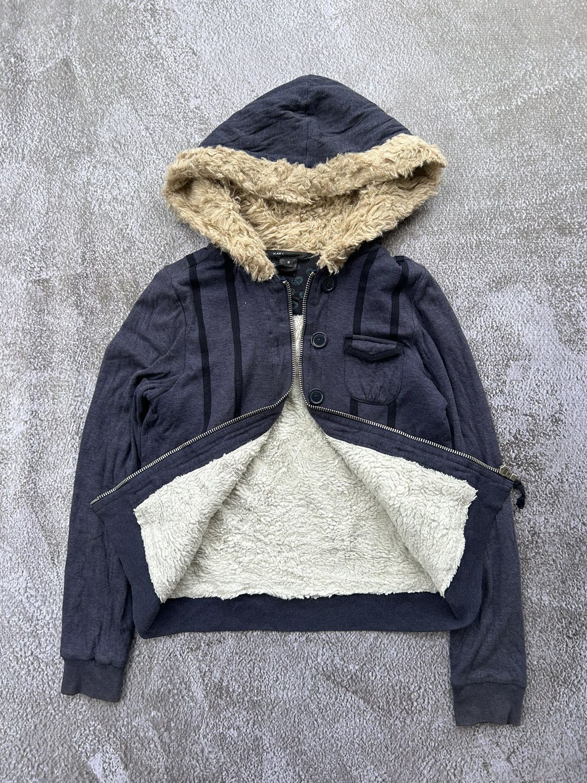 If Six Was Nine 💸BINDINGOFFER💸Marc jacobs zip faux fur hoodie LGB style Size US S / EU 44-46 / 1 - 1 Thumbnail