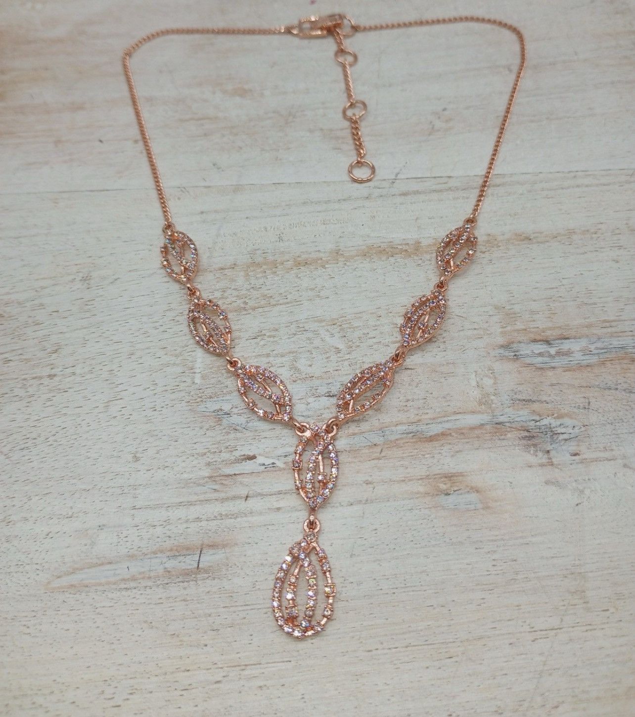 Givenchy GIVENCHY ROSE GOLD-TONE TEARDROP CRYSTAL NECKLACE—NWOT Size ONE SIZE - 2 Thumbnail