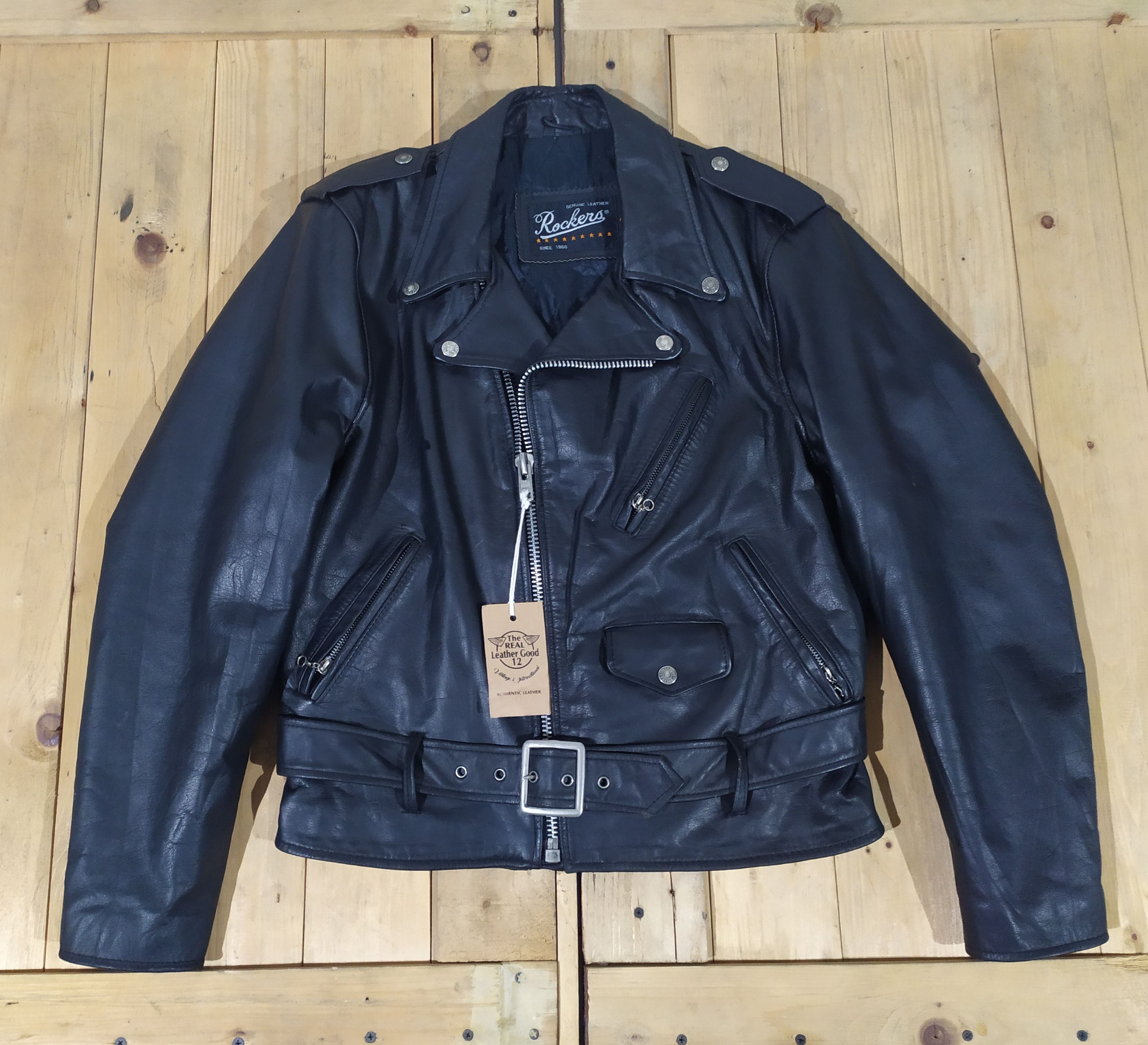 Genuine Leather × Leather Jacket × Rockers ROCKERS GENUINE LEATHERS ...
