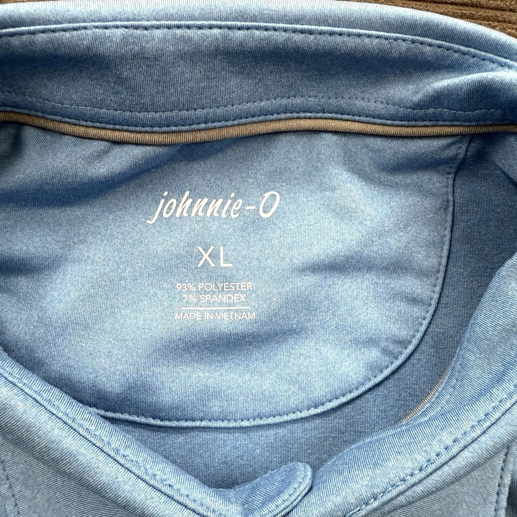 johnnie-O johnnie-O Polo Shirt Men XL Blue Polyester Golf Polo Shirt Sports Preppy Men’s Regular Fit 52in Chest Short Sleeve Size US XL / EU 56 / 4 - 4 Thumbnail