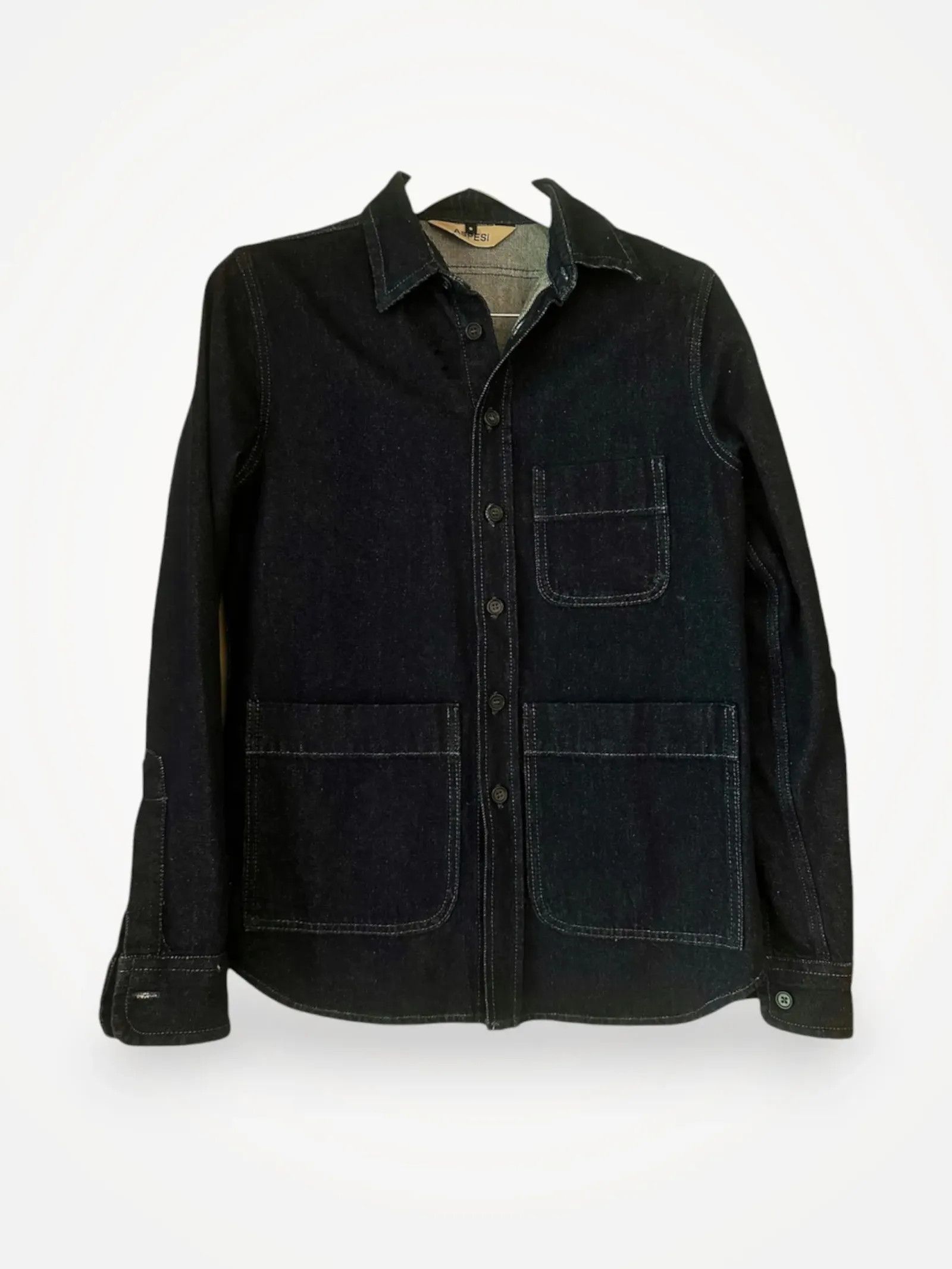 Aspesi Aspesi Denim Shirt / Overshirt / Utility Shirt Shirt Size US S / EU 44-46 / 1 - 1 Thumbnail