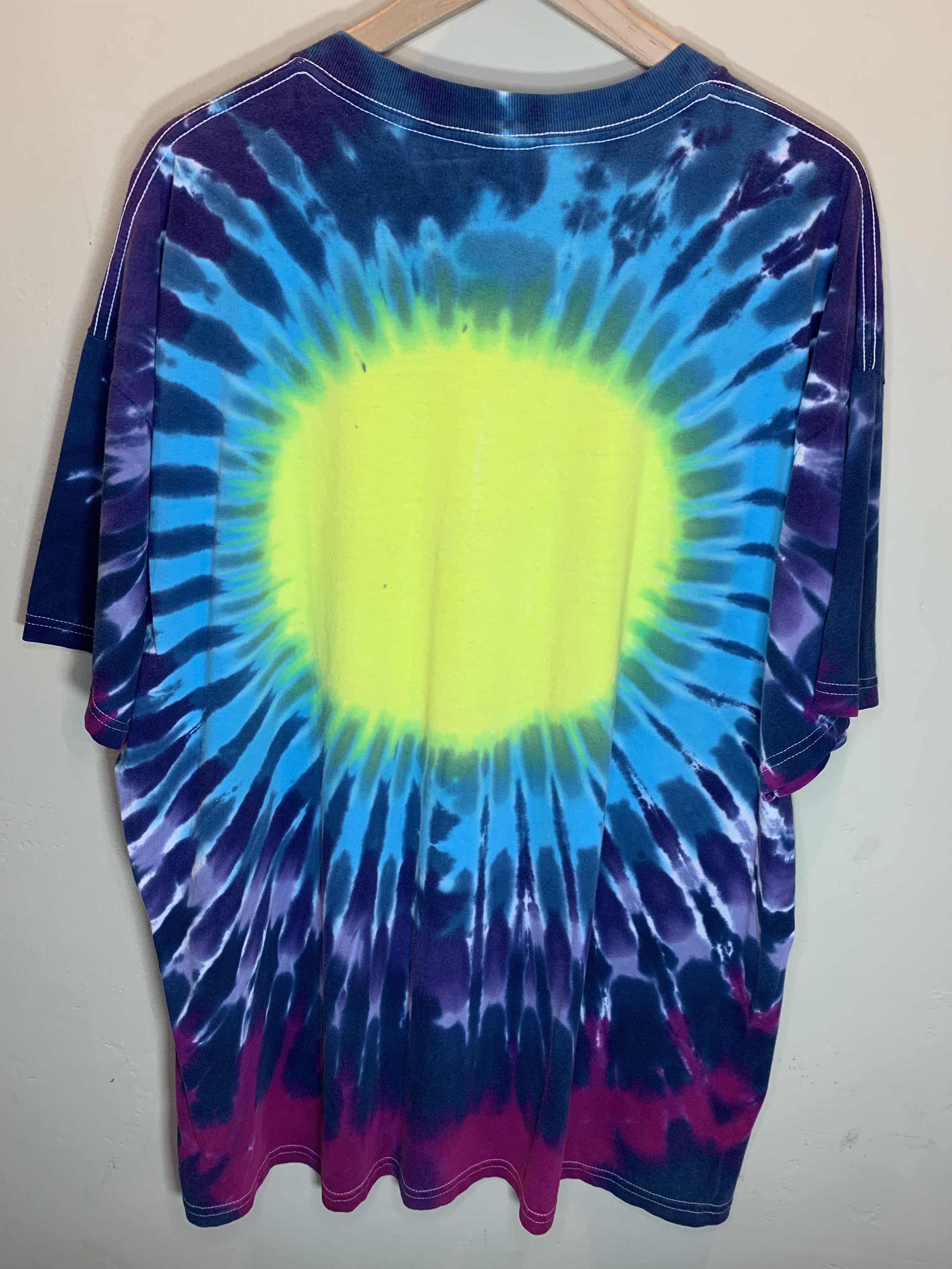Vintage *RARE* Vintage 90’s Astrology Chart Art Tie-Dye T-Shirt Size US XXL / EU 58 / 5 - 3 Thumbnail