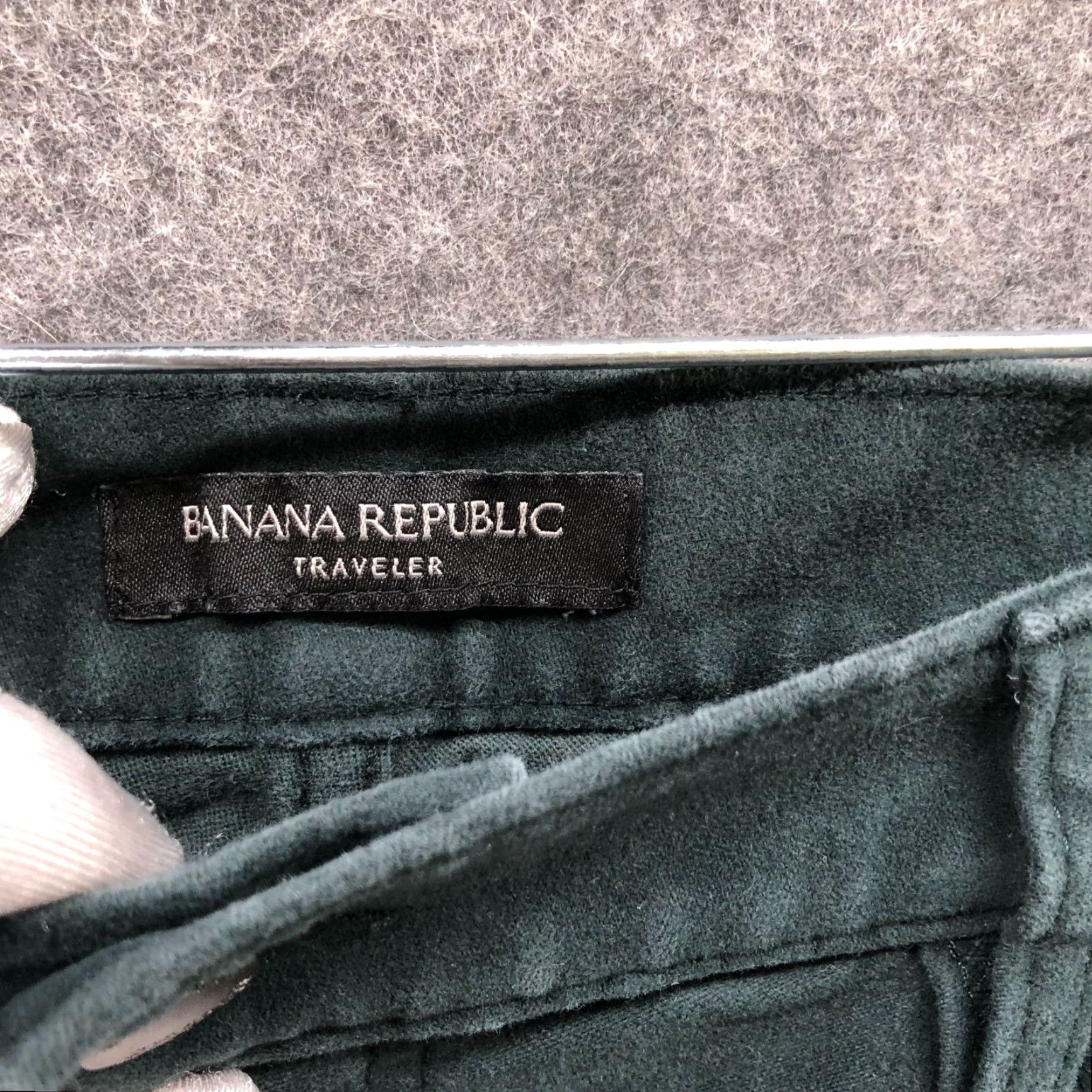 Banana Republic VINTAGE Banana Republic Traveler Pants Mens 34x29 Slim Fit Brushed Twill Emerald Green Size US 34 / EU 50 - 6 Thumbnail