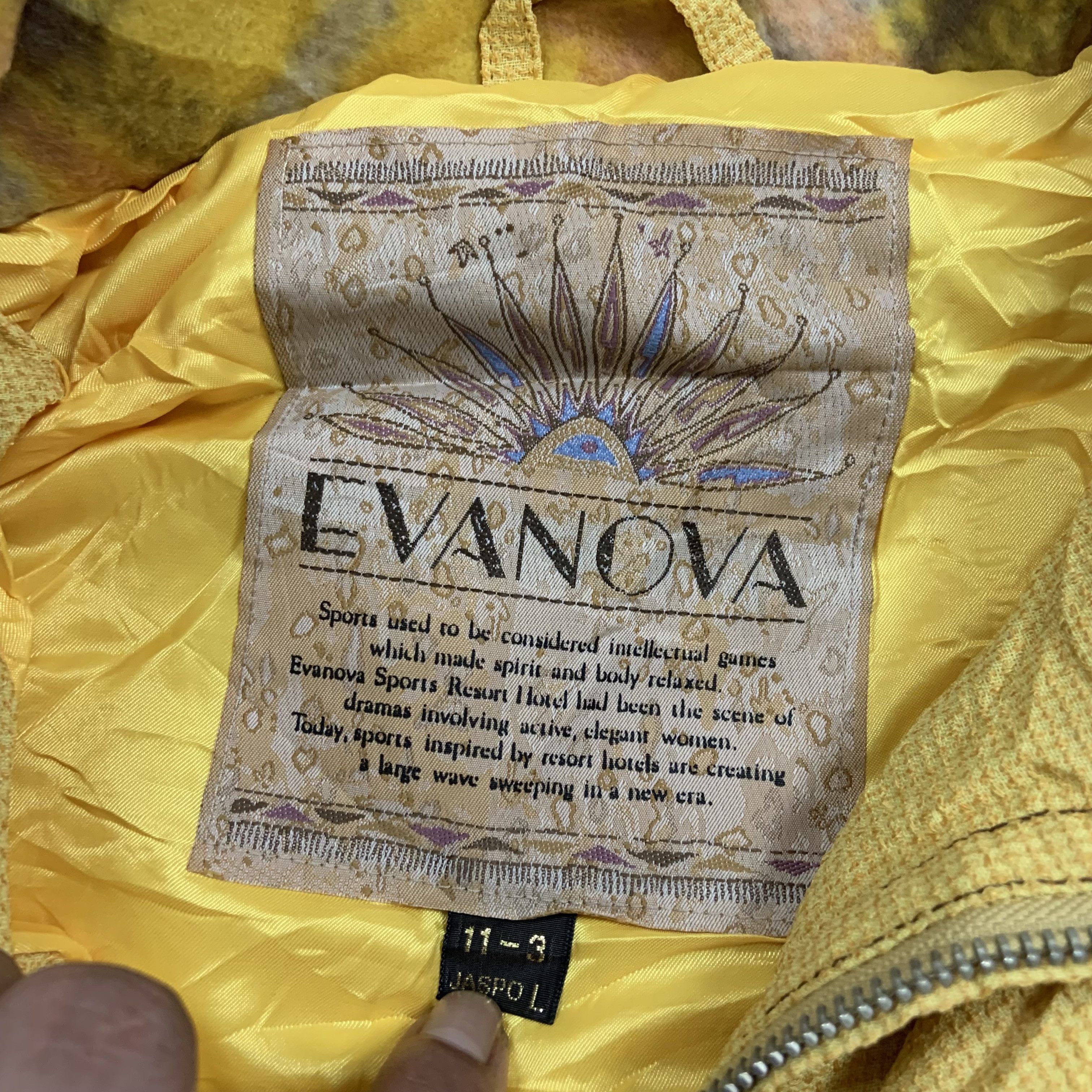 Vintage Vintage Evanova Patchwork Hooded Jacket Size US L / EU 52-54 / 3 - 6 Thumbnail