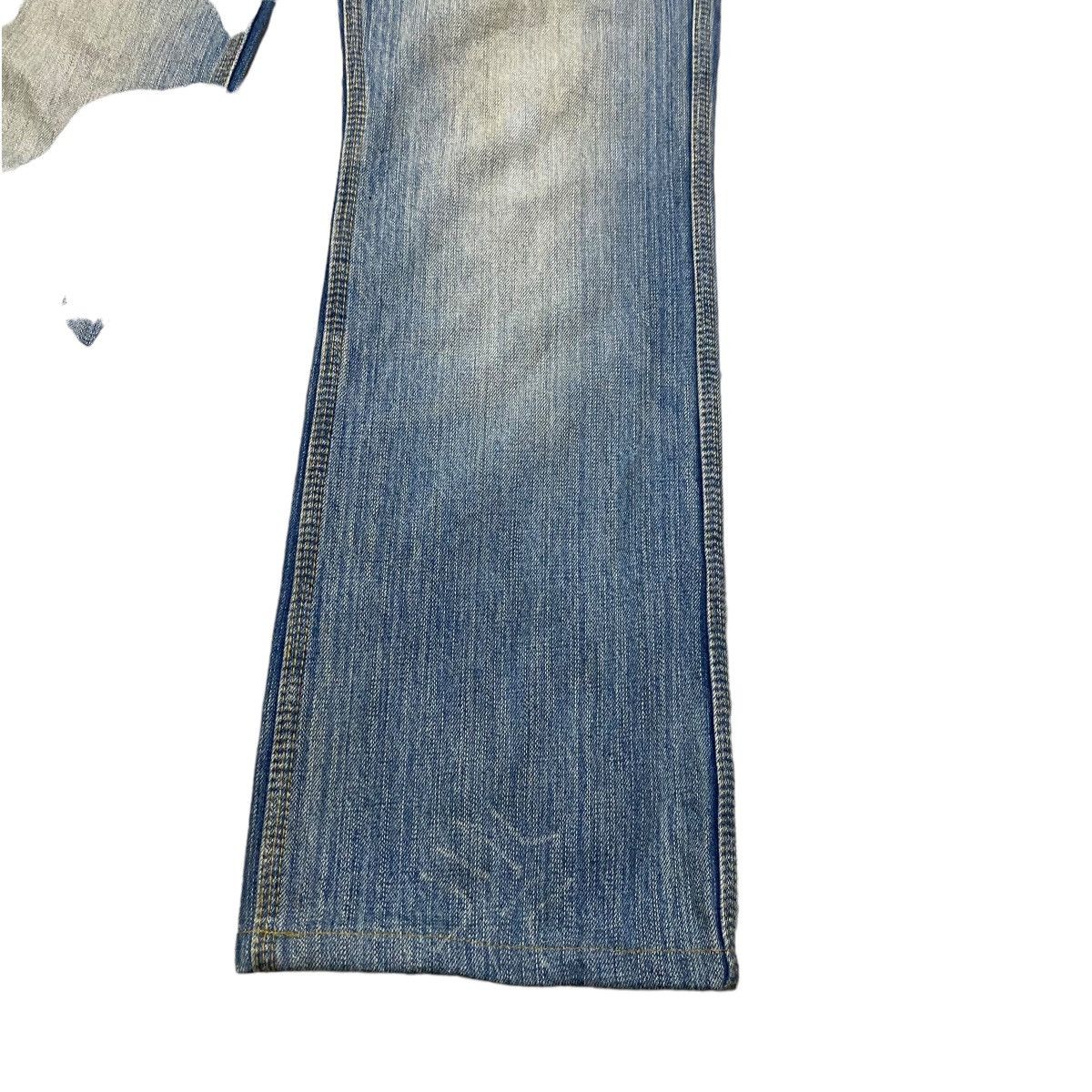 Nicole Club NCFM Denim Twin Flap Snake Patern Flare Jeans Size US 28 / EU 44 - 9 Thumbnail