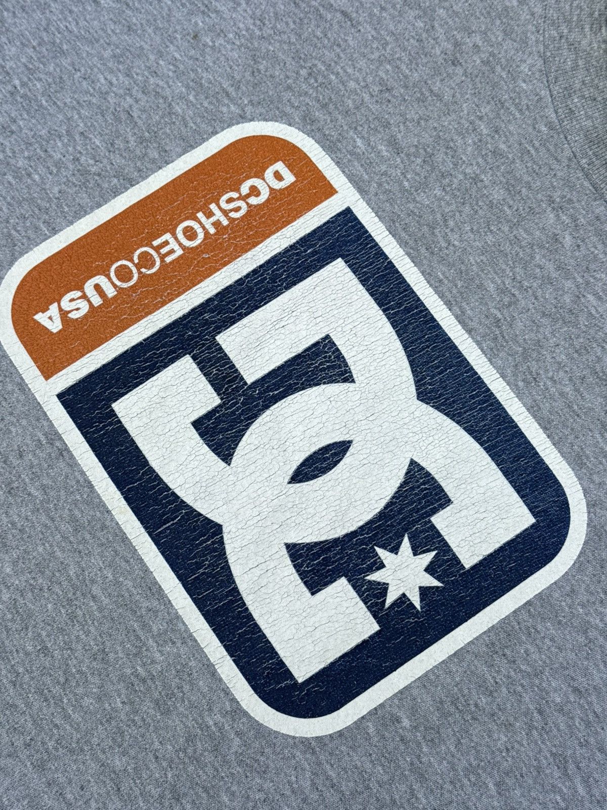 Thrasher Vintage Y2K DCSHOECO USA Box Logo Heather Gray Sweatshirt Size US L / EU 52-54 / 3 - 7 Thumbnail