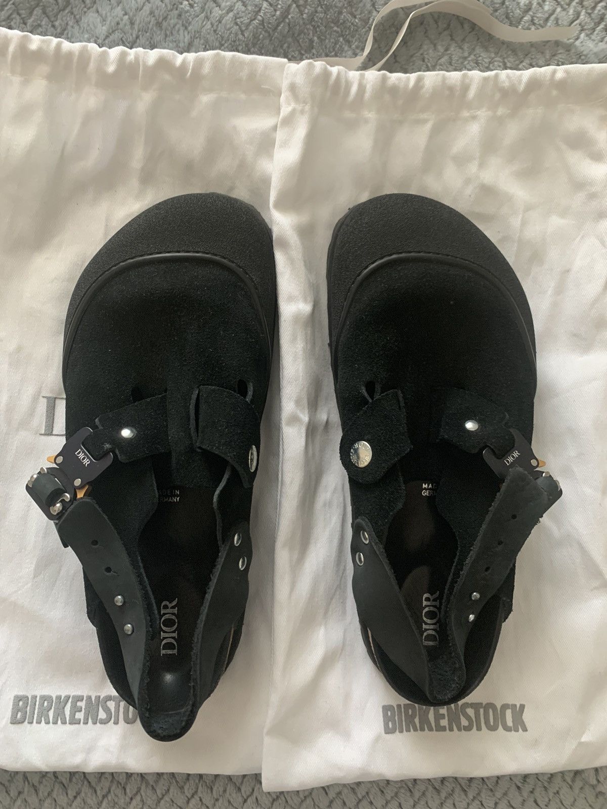 Birkenstock × Dior Dior by Birkenstock Tokio Mule Black Size US 9 / IT 39 - 2 Thumbnail