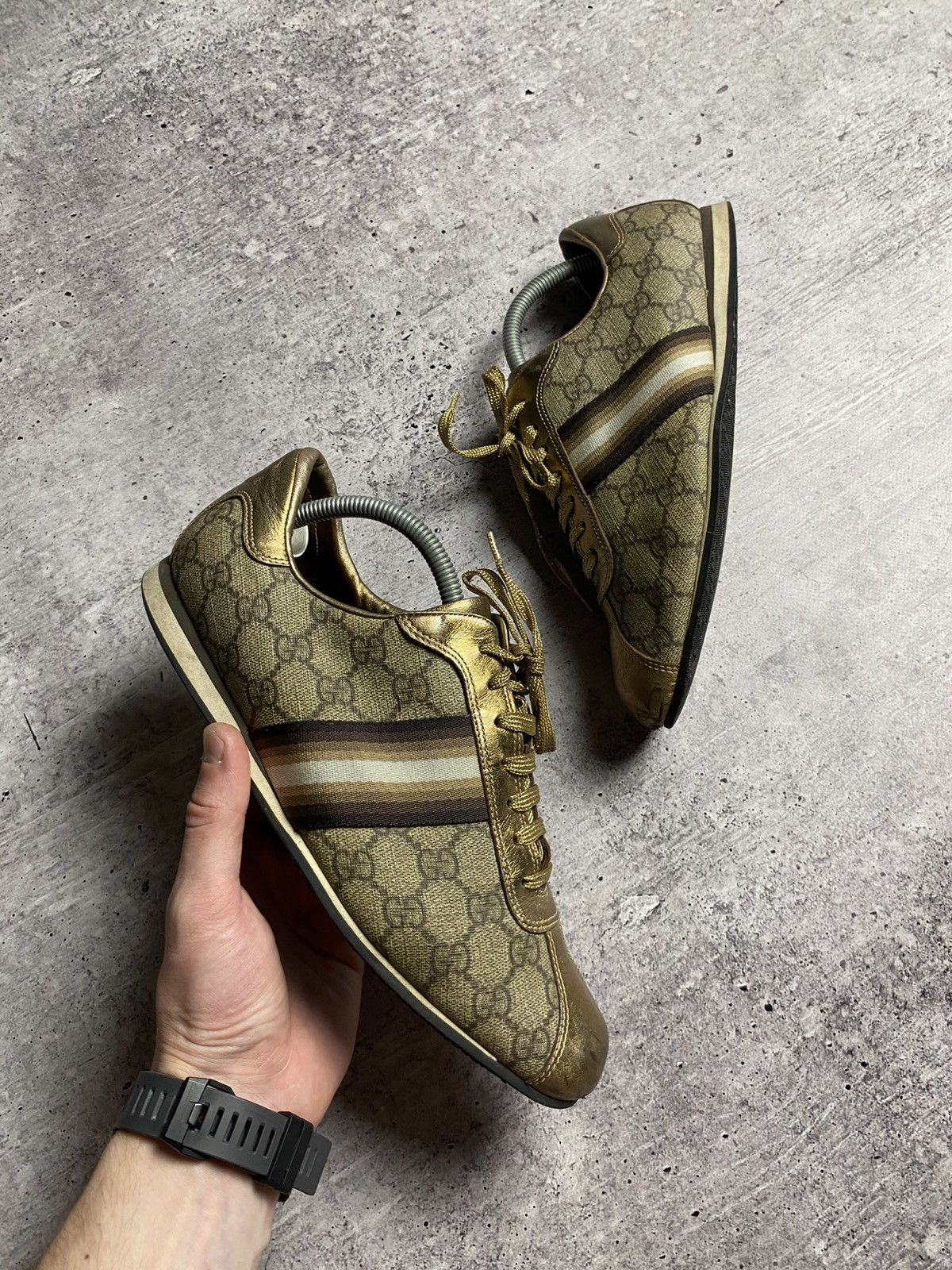 Gucci Vintage Monogram Sneakers Size US 7 / EU 40 - 4 Thumbnail
