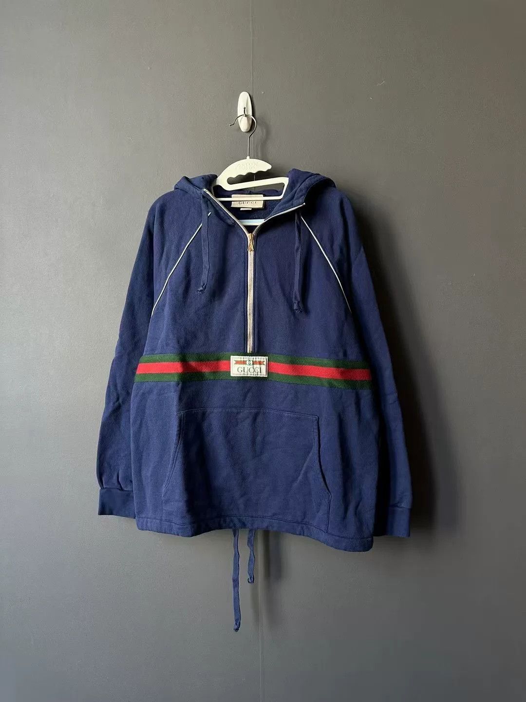 Gucci gucci half-zip hooded sweatshirt in navy Size US S / EU 44-46 / 1 - 1 Preview
