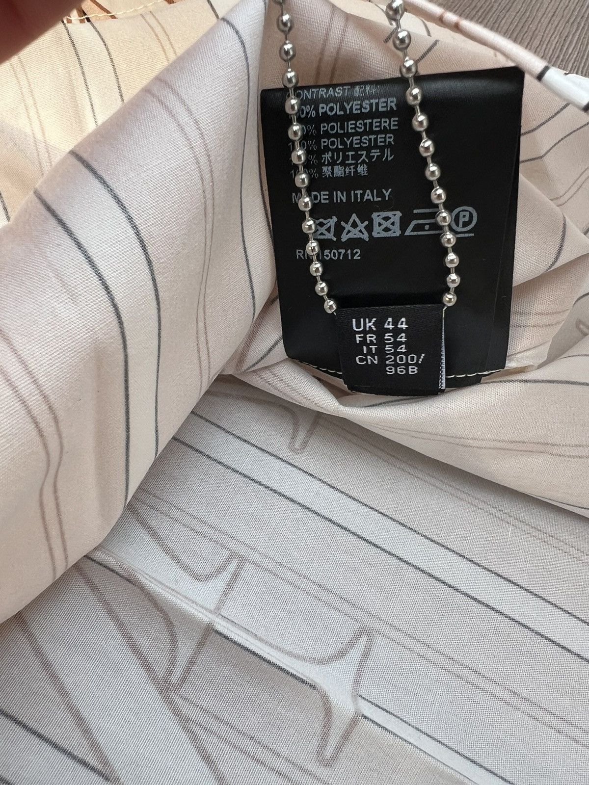 Amiri Amiri Stripe Staggered Poplin Cream Tan Size XXL Size US XXL / EU 58 / 5 - 7 Thumbnail