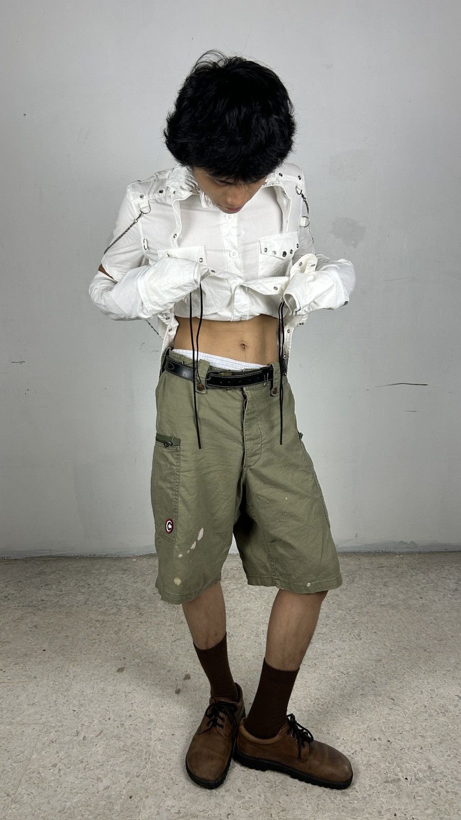 Hysteric Glamour × Japanese Brand × Vintage 1990s Hysteric Glamour - Military Shorts Size US 28 / EU 44 - 5 Thumbnail