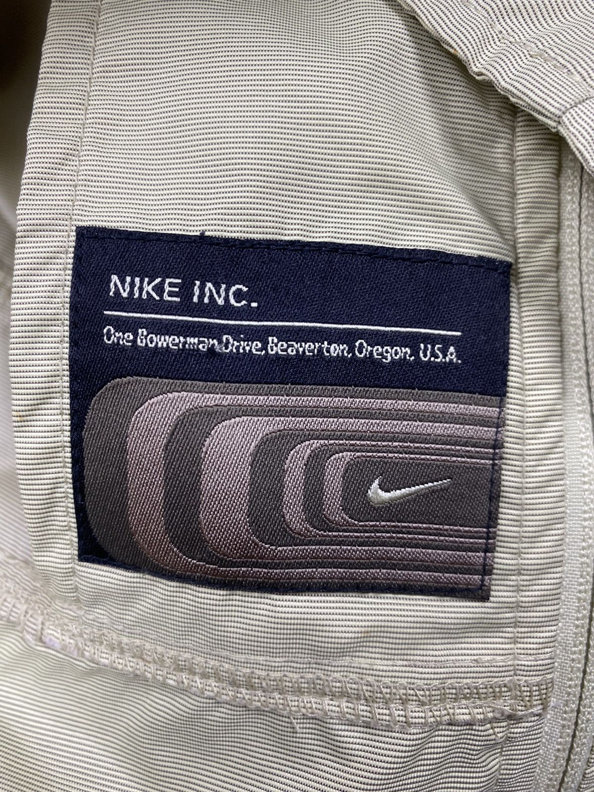 Nike × Vintage Vintage Nike Swoosh Drill Track Jacket Bomber Size L / US 10 / IT 46 - 12 Thumbnail