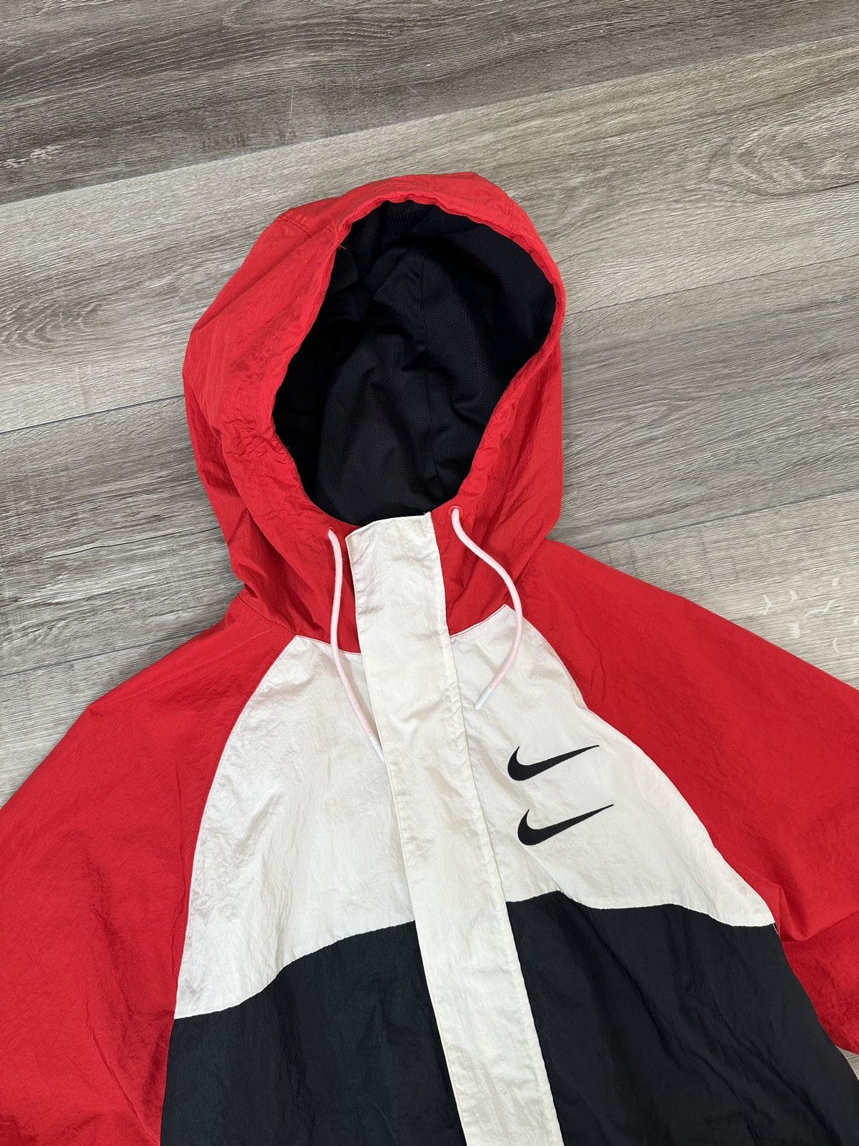 Nike Nike Light Puffy " Swoosh " Text Logo Jacket Sz. Medium M Size US M / EU 48-50 / 2 - 5 Thumbnail