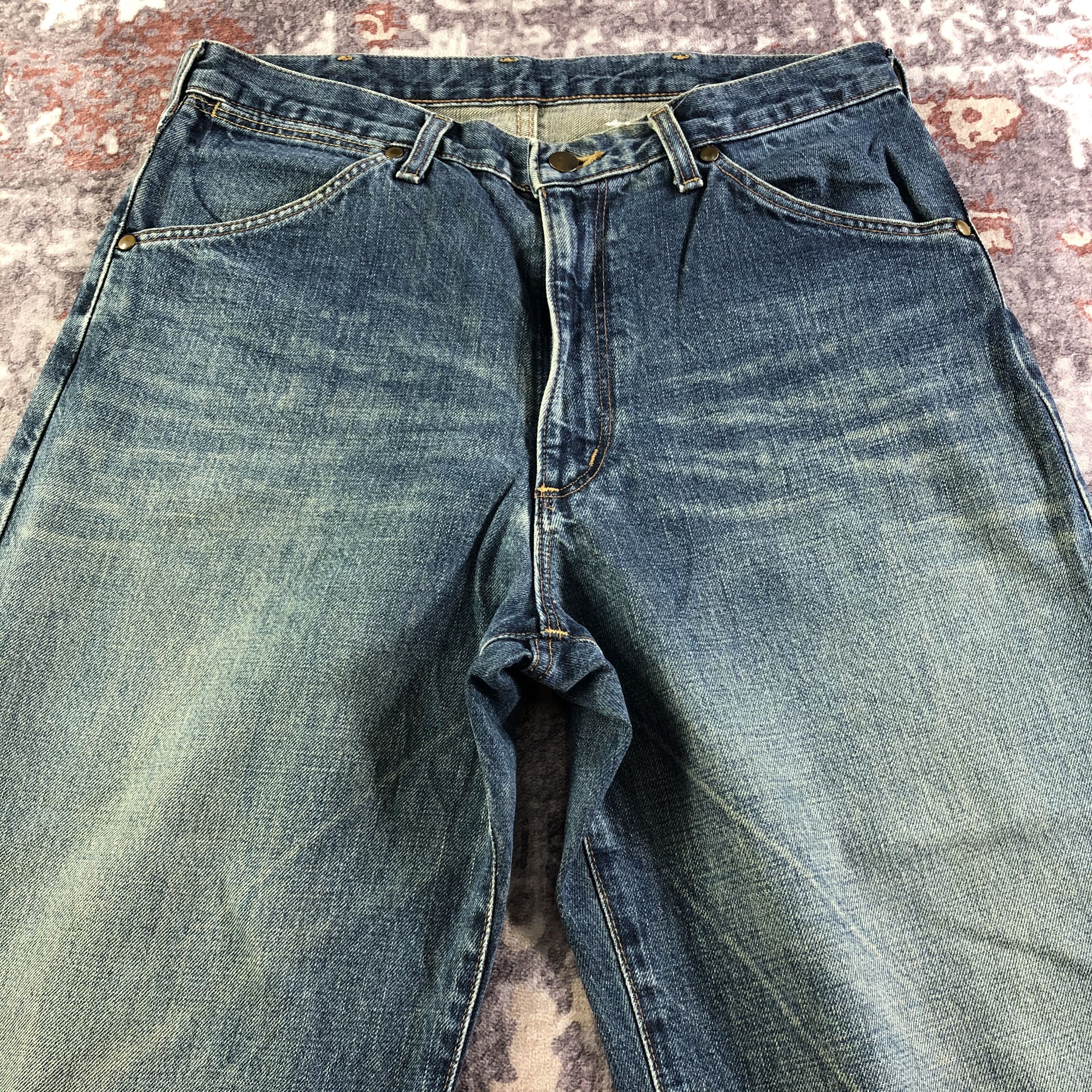 Vintage Vintage 90s Wrangler Blue Bell Selvedge Jeans-JM3579 Size US 33 - 3 Thumbnail