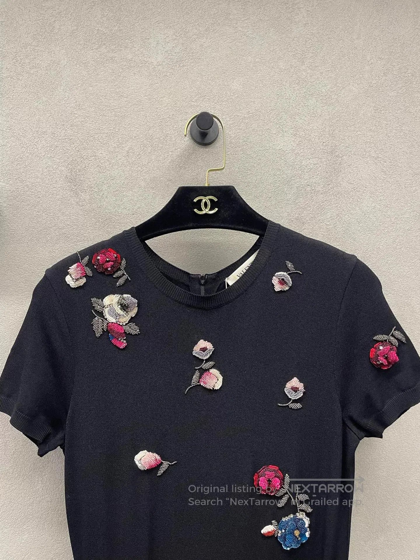Valentino Valentino Black Embroidered Dress. Size S / US 4 / IT 40 - 4 Thumbnail