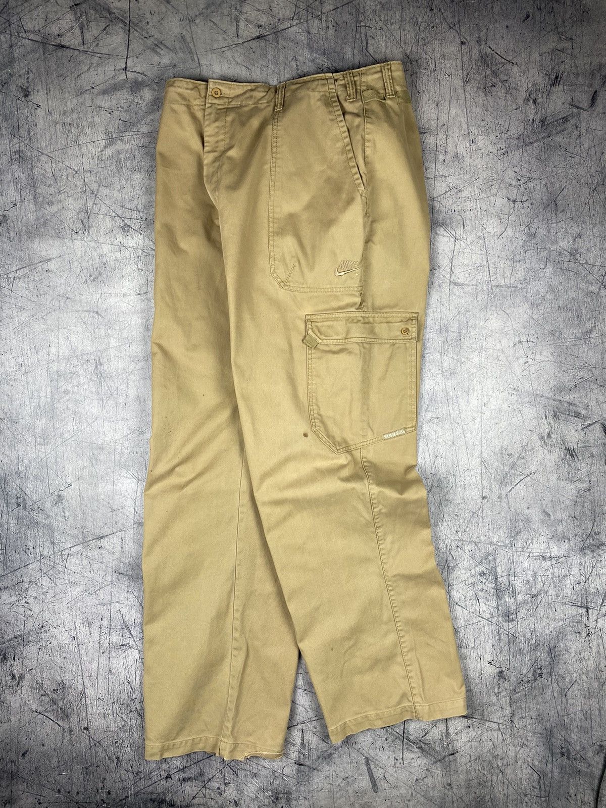 Nike × Vintage Vintage Nike Cargo Drill Pants Y2K Baggy Gorpcore Size US 36 / EU 52 - 2 Thumbnail