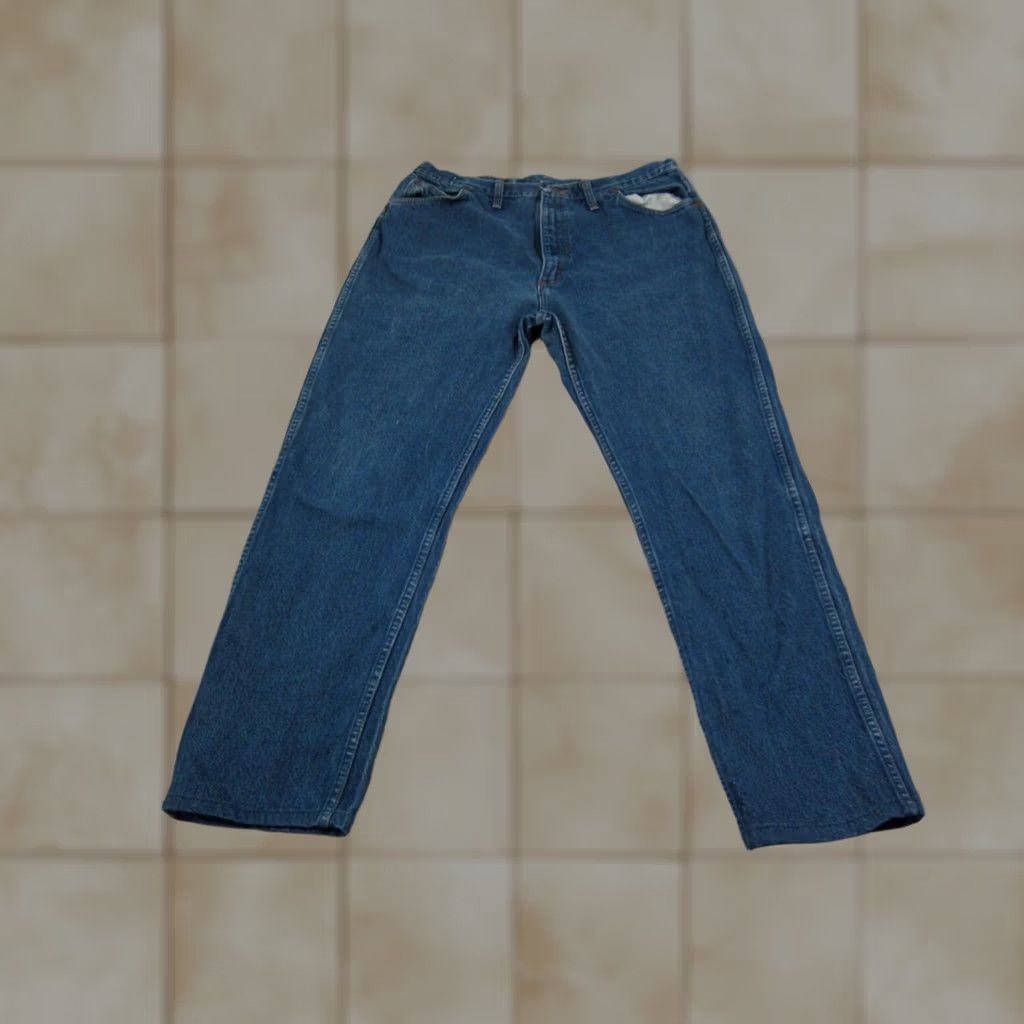 Wrangler VINTAGE Wrangler Jeans Mens Cowboy Cut 915SWK Blue Adult W 40 L 32 90s USA Size US 40 / EU 56 - 1 Thumbnail