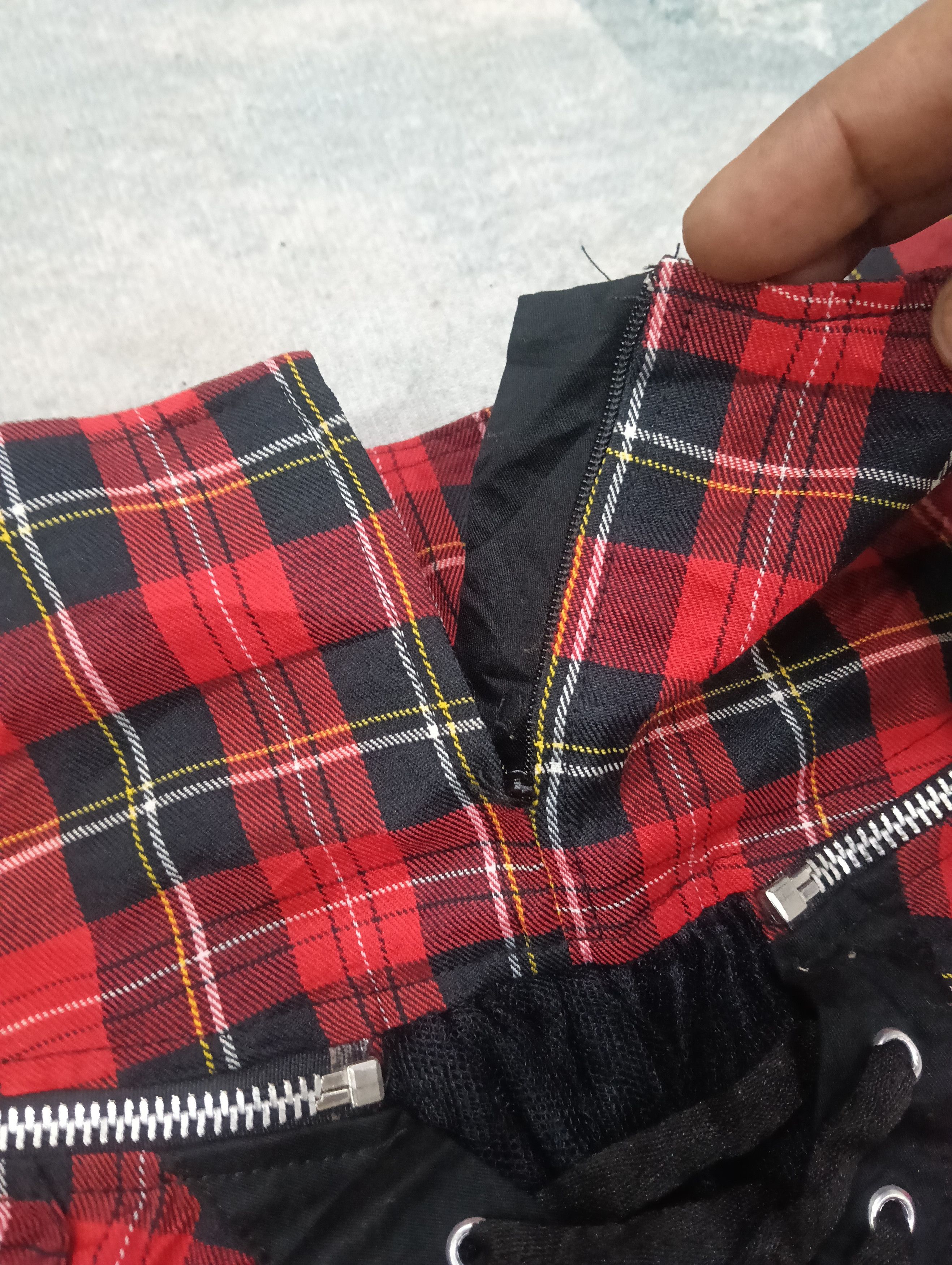 Seditionaries Unbranded Gothic Punk Plaid Skirt Size 32" / US 10 / IT 46 - 5 Thumbnail