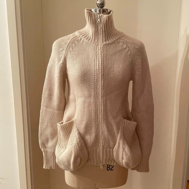 Yohji Yamamoto Yohji Yamamoto3D pocket wool knit jacket 2503-Nextarrow Size US M / EU 48-50 / 2 - 1 Thumbnail