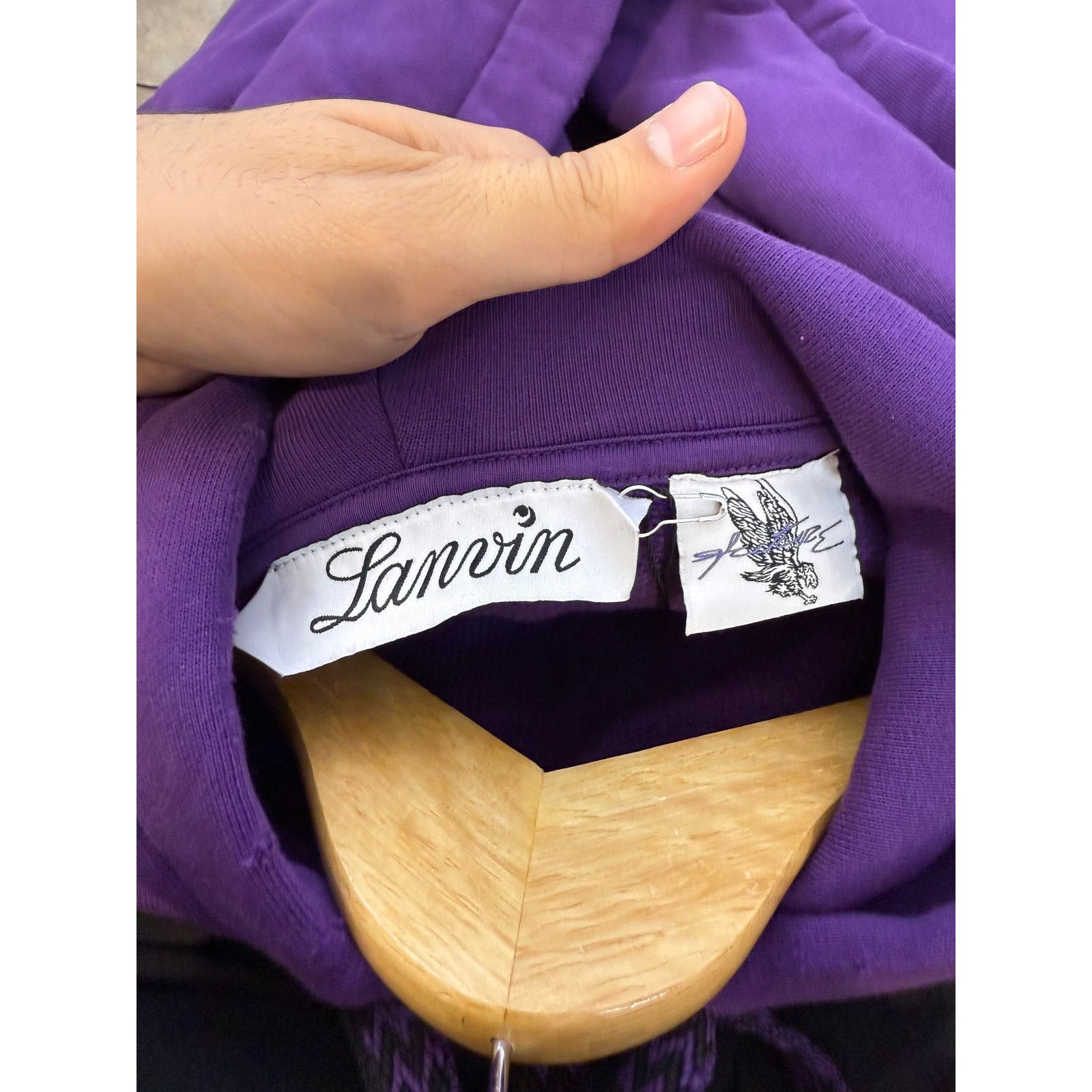Lanvin Lanvin Hoodie Purple Used Small (Fits Big) Size US S / EU 44-46 / 1 - 5 Thumbnail