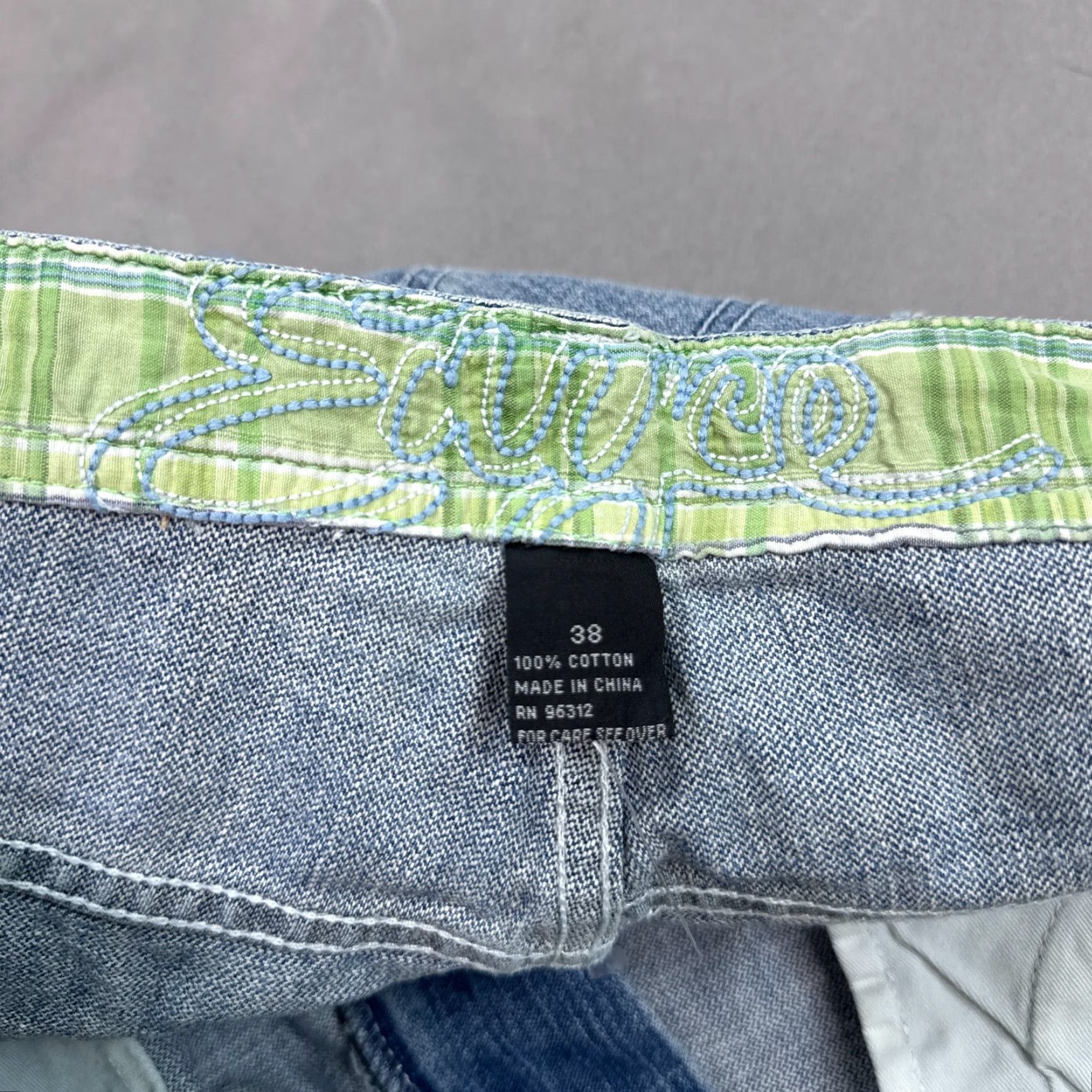 Enyce Enyce Jeans Mens 38x32 Blue Baggy Thrashed Faded Wide Loose Denim Pants Buckle Size US 38 / EU 54 - 6 Thumbnail